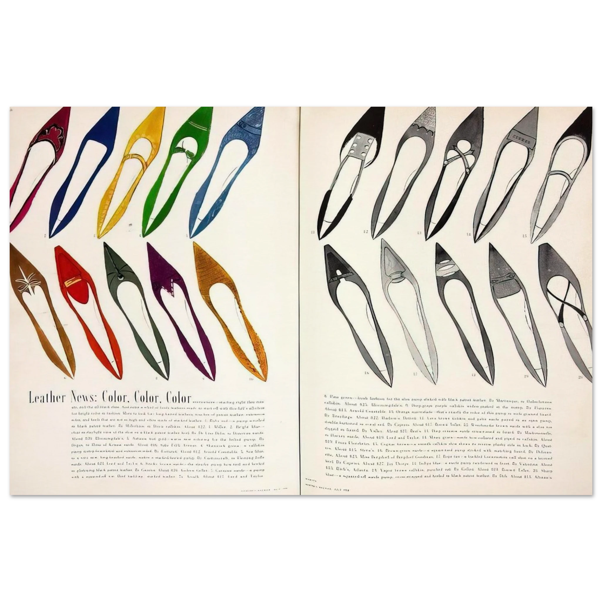 Shoe Advertisement for I.Miller  Harper's Bazzar  Poster | Andy Warhol Poster | Andy Warhol Prints