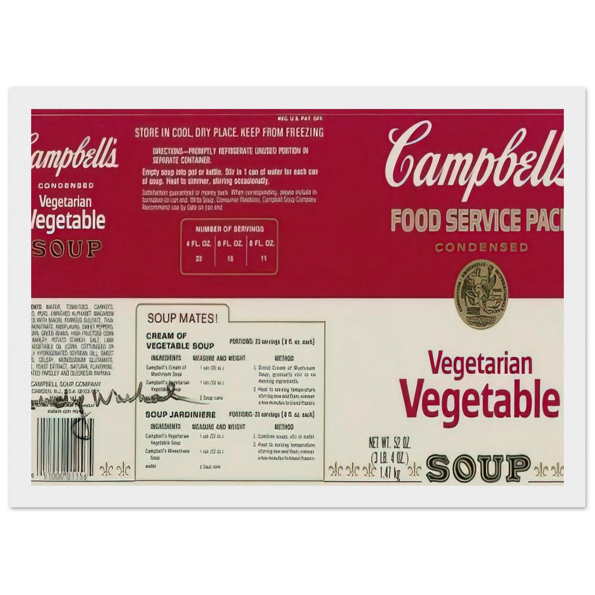 Campbell Soup Company Framed Poster | Andy Warhol Framed Prints Wall Art | Andy Warhol Prints
