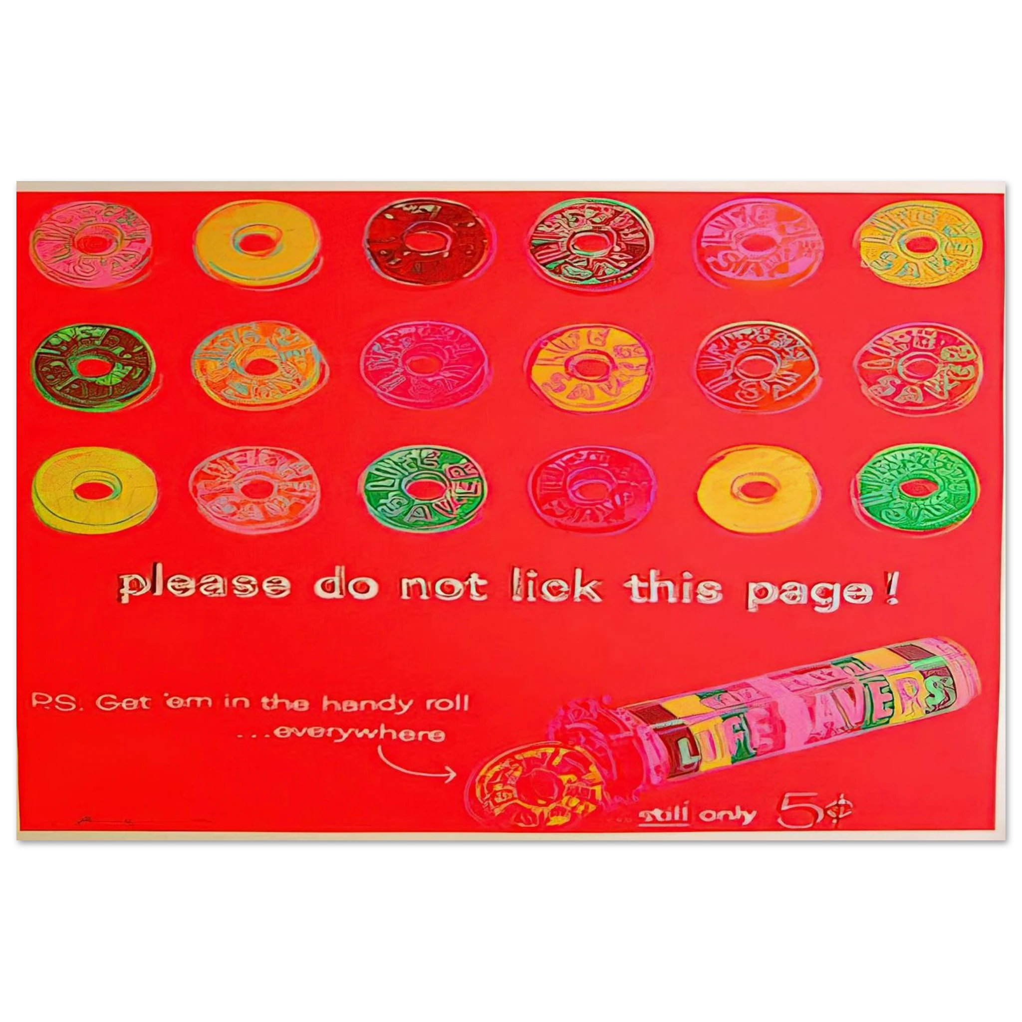 Life Savers Poster | Andy Warhol Poster | Andy Warhol Prints