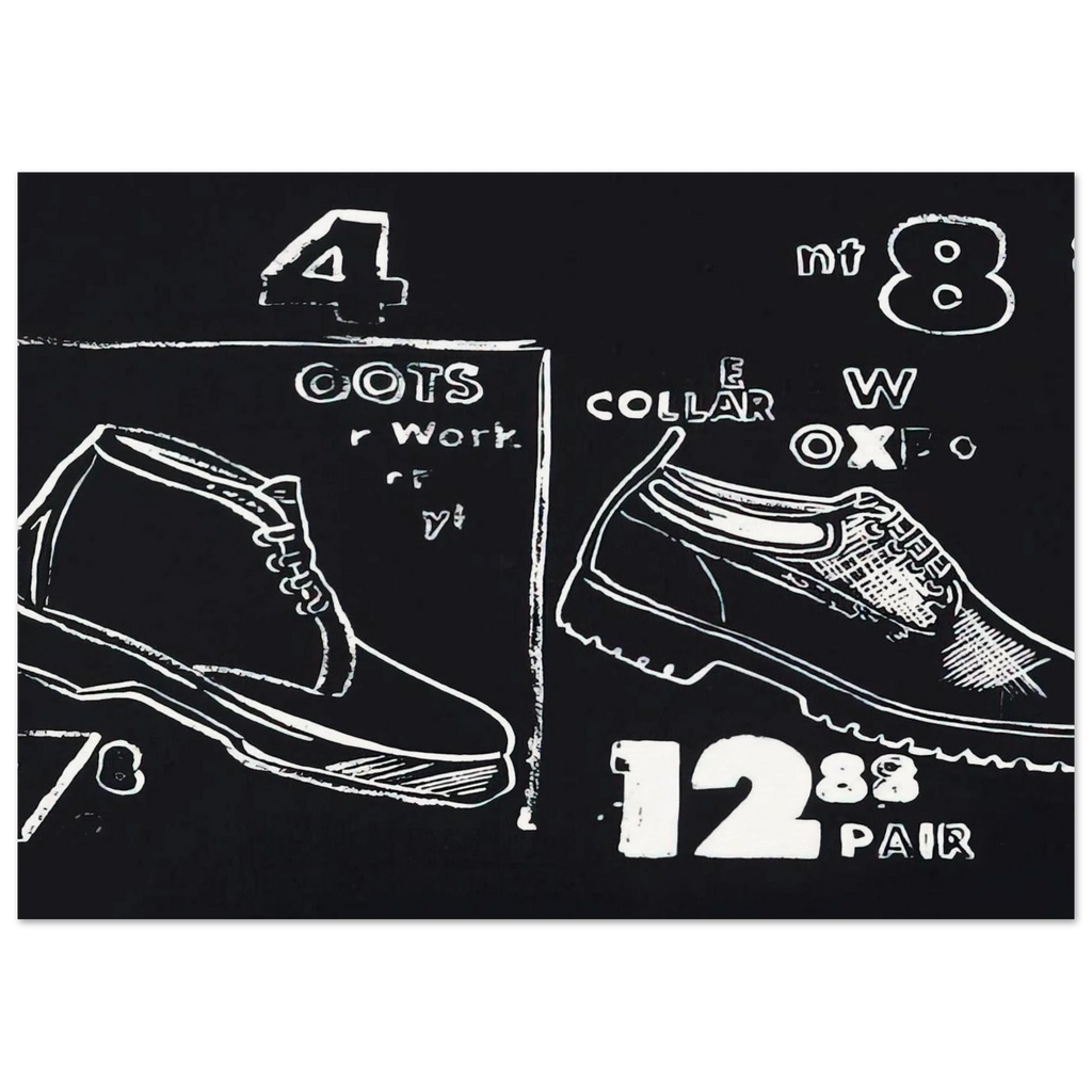 Work Boots Poster | Andy Warhol Poster | Andy Warhol Prints