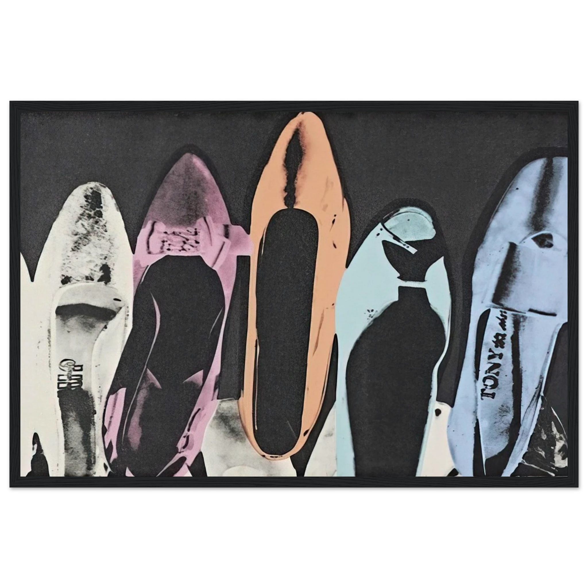 Diamond Dust Shoes Framed Poster | Andy Warhol Framed Prints Wall Art | Andy Warhol Prints