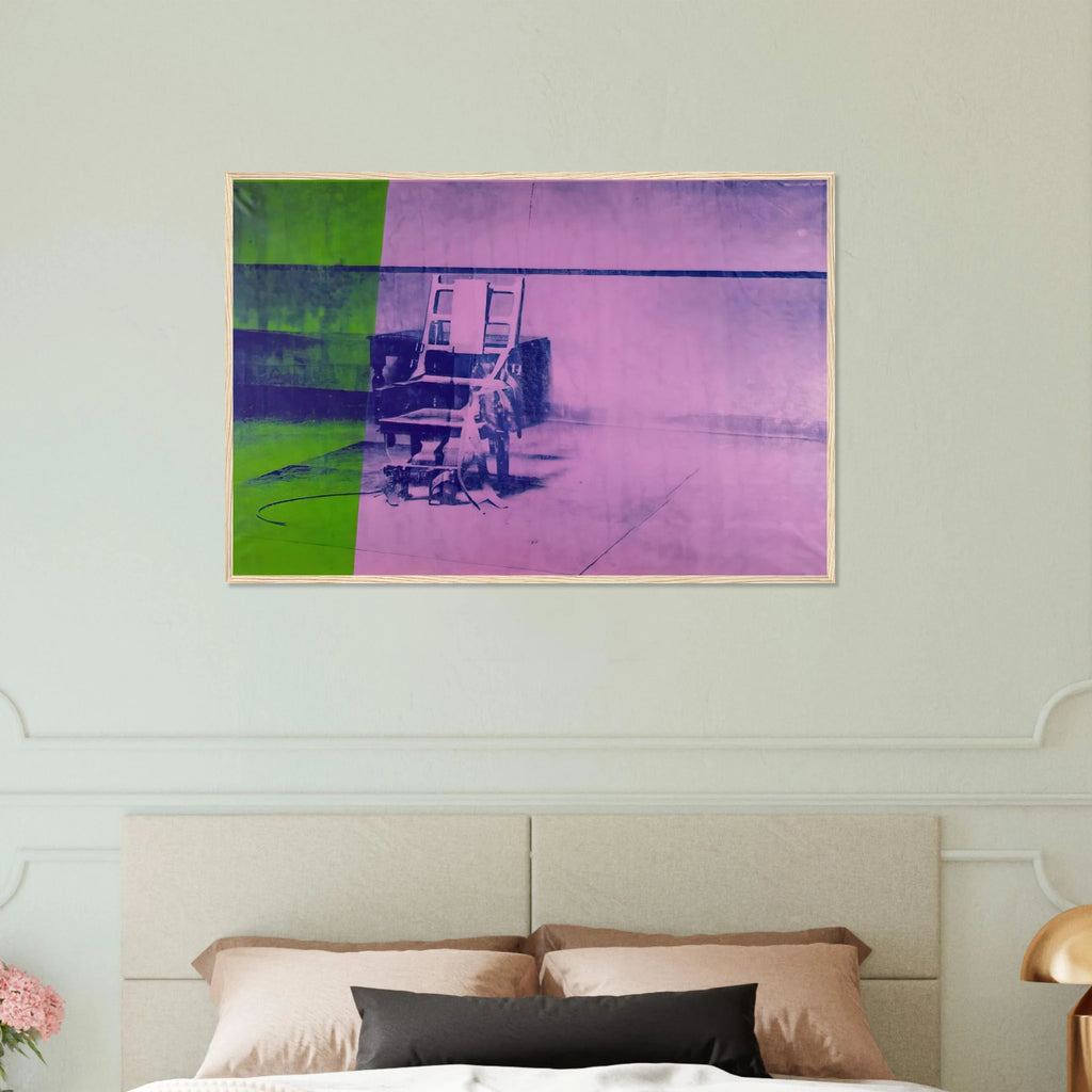 Big electric chair Framed Poster | Andy Warhol Framed Prints Wall Art | Andy Warhol Prints