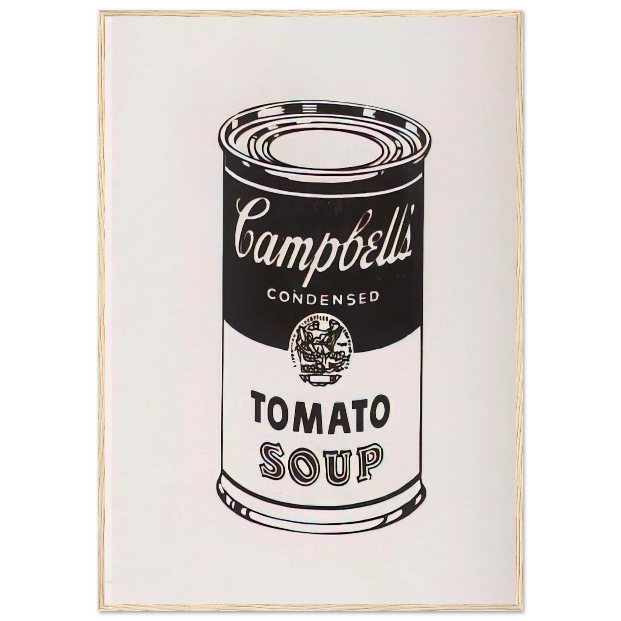 Campbell's Soup Can  Tomato -Retrospective Series Framed Poster | Andy Warhol Framed Prints Wall Art | Andy Warhol Prints