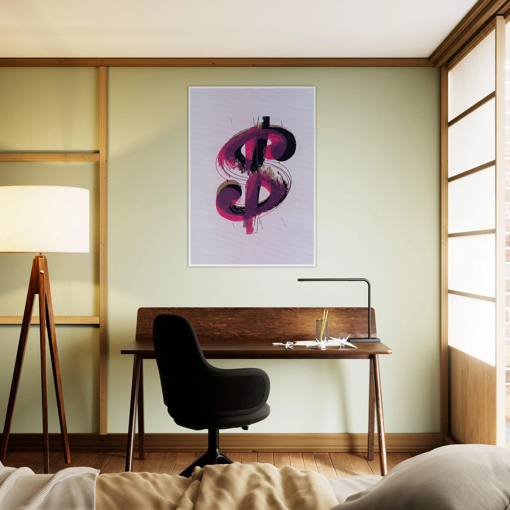 Paper Dollar Framed Poster | Andy Warhol Framed Prints Wall Art | Andy Warhol Prints