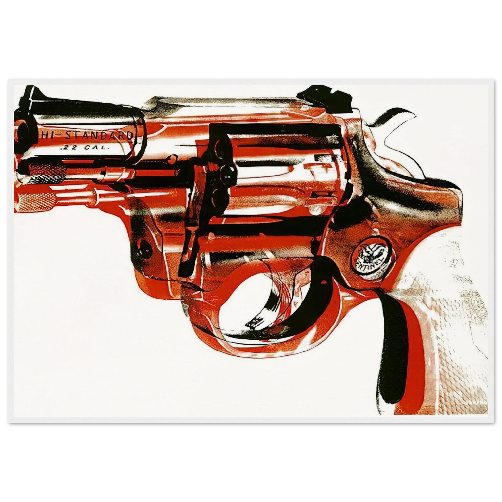 Gun Framed Poster | Andy Warhol Framed Prints Wall Art | Andy Warhol Prints