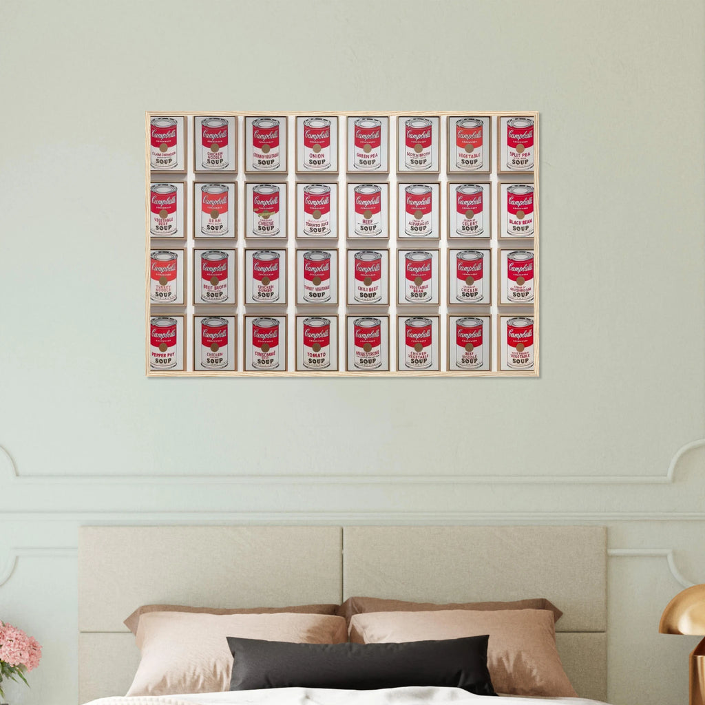 Campbell's Soup Cans Framed Poster | Andy Warhol Framed Prints Wall Art | Andy Warhol Prints