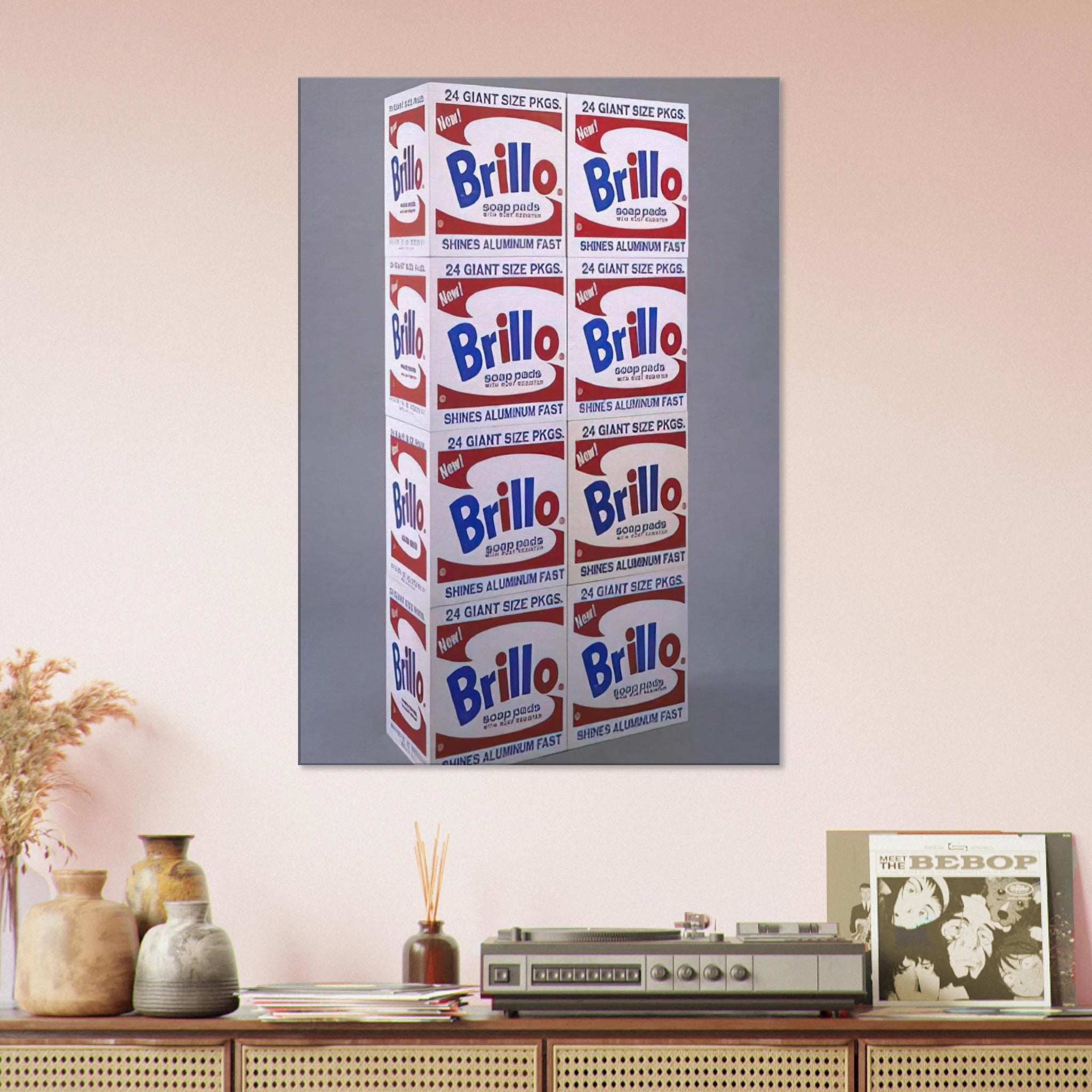 Brillo Soap Pads Boxes Canvas | Andy Warhol Canvas | Andy Warhol Prints