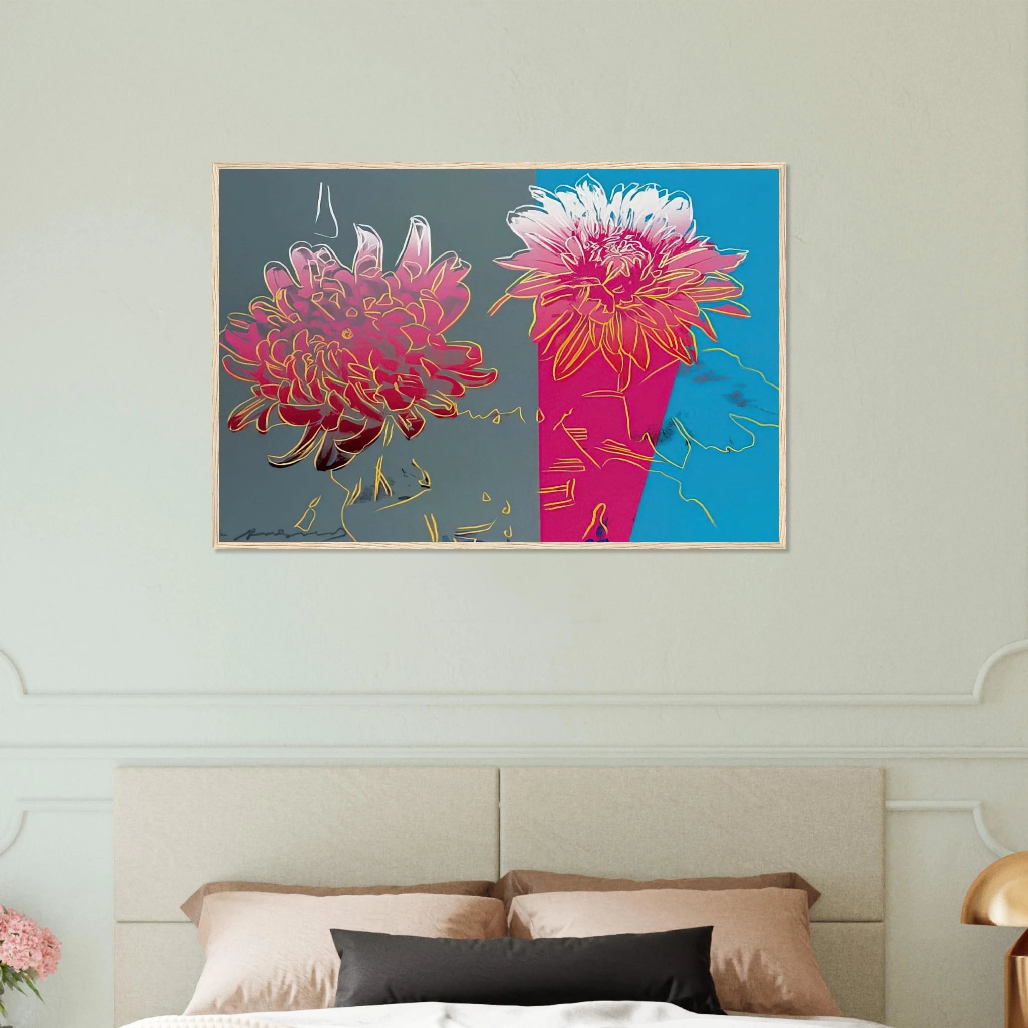 Kiku Framed Poster | Andy Warhol Framed Prints Wall Art | Andy Warhol Prints