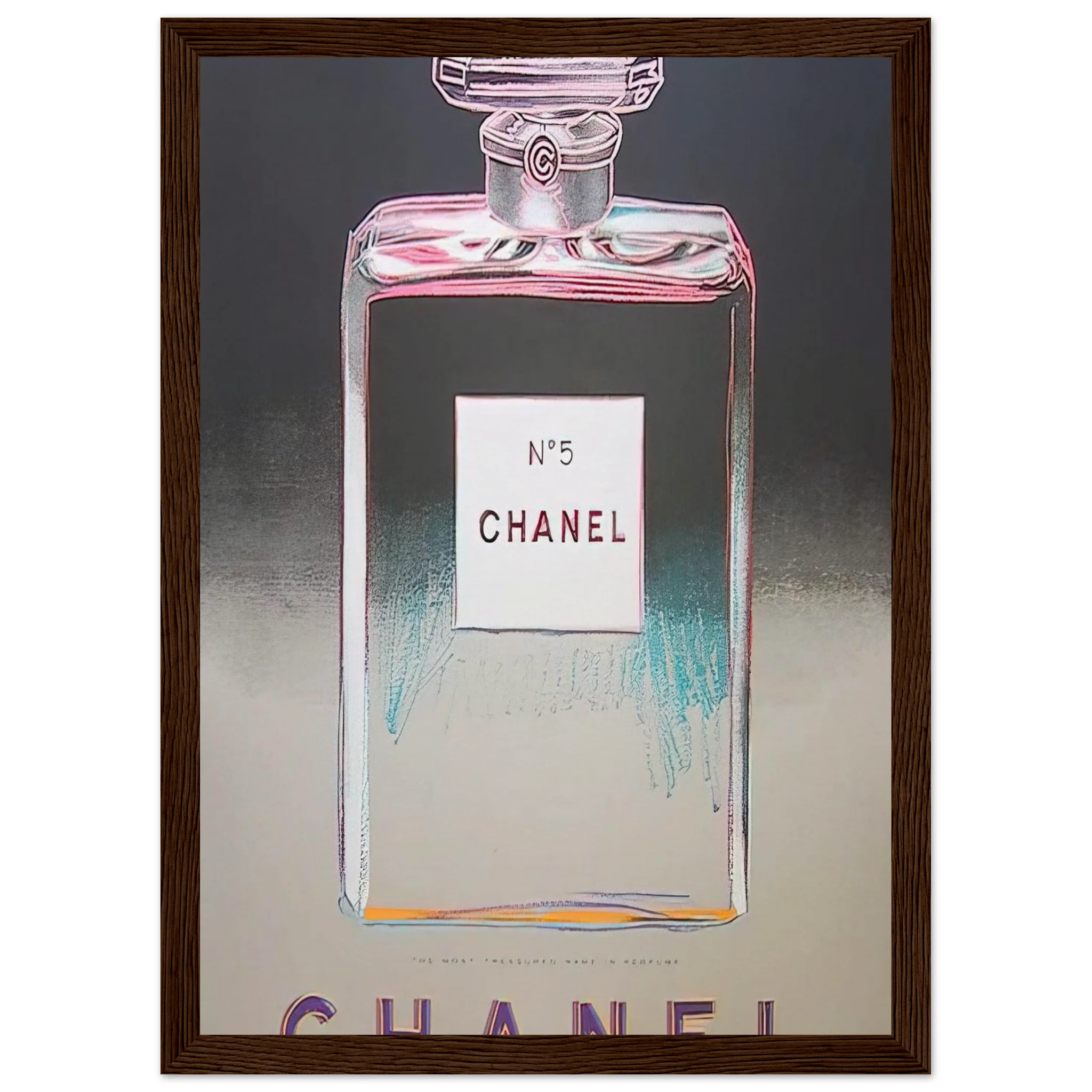Chanel No. 5 Framed Poster | Andy Warhol Framed Prints Wall Art | Andy Warhol Prints