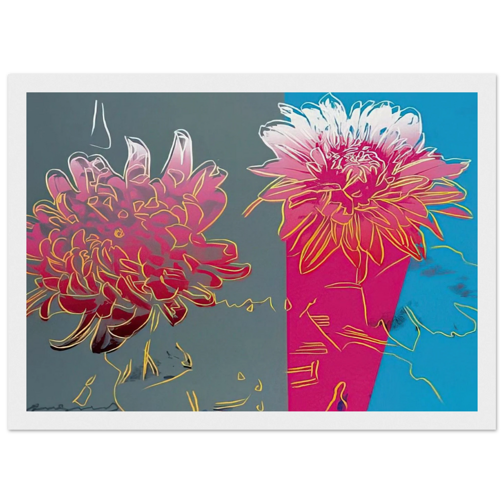Kiku Framed Poster | Andy Warhol Framed Prints Wall Art | Andy Warhol Prints