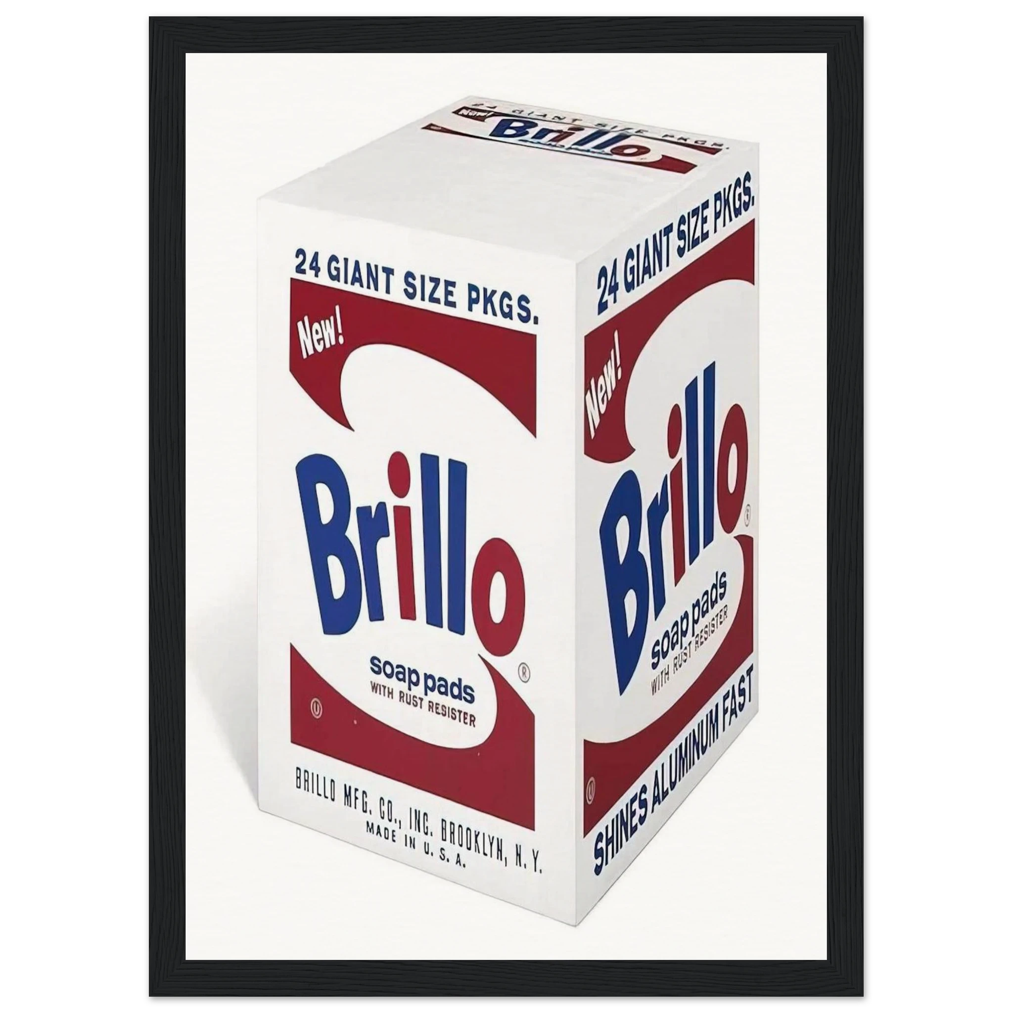 Brillo Soap Pads Framed Poster | Andy Warhol Framed Prints Wall Art | Andy Warhol Prints