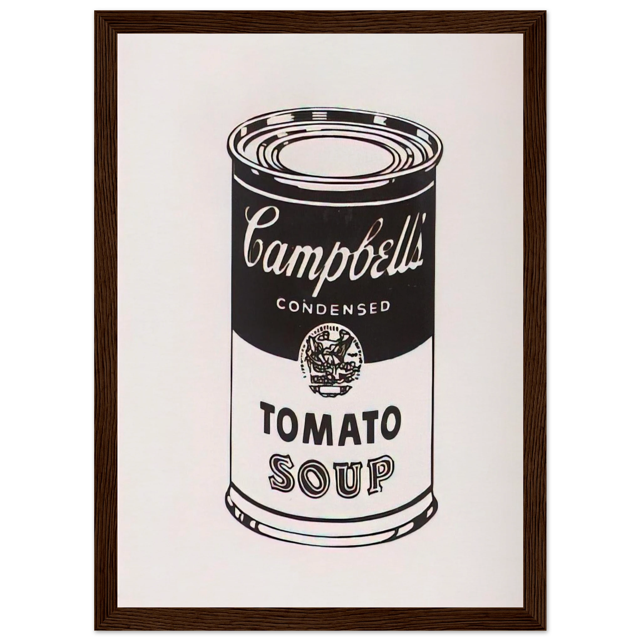 Campbell's Soup Can  Tomato -Retrospective Series Framed Poster | Andy Warhol Framed Prints Wall Art | Andy Warhol Prints