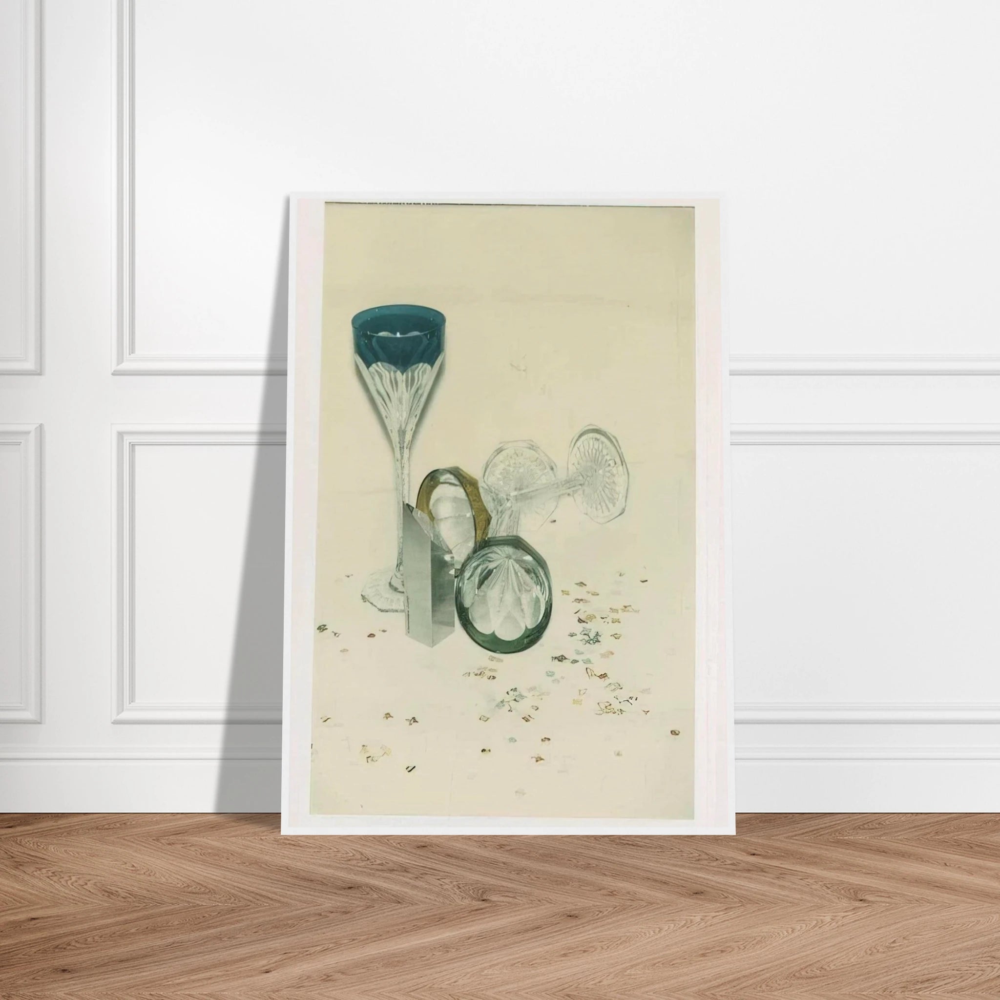 Committee 2000 Champagne Glasses Framed Poster | Andy Warhol Framed Prints Wall Art | Andy Warhol Prints