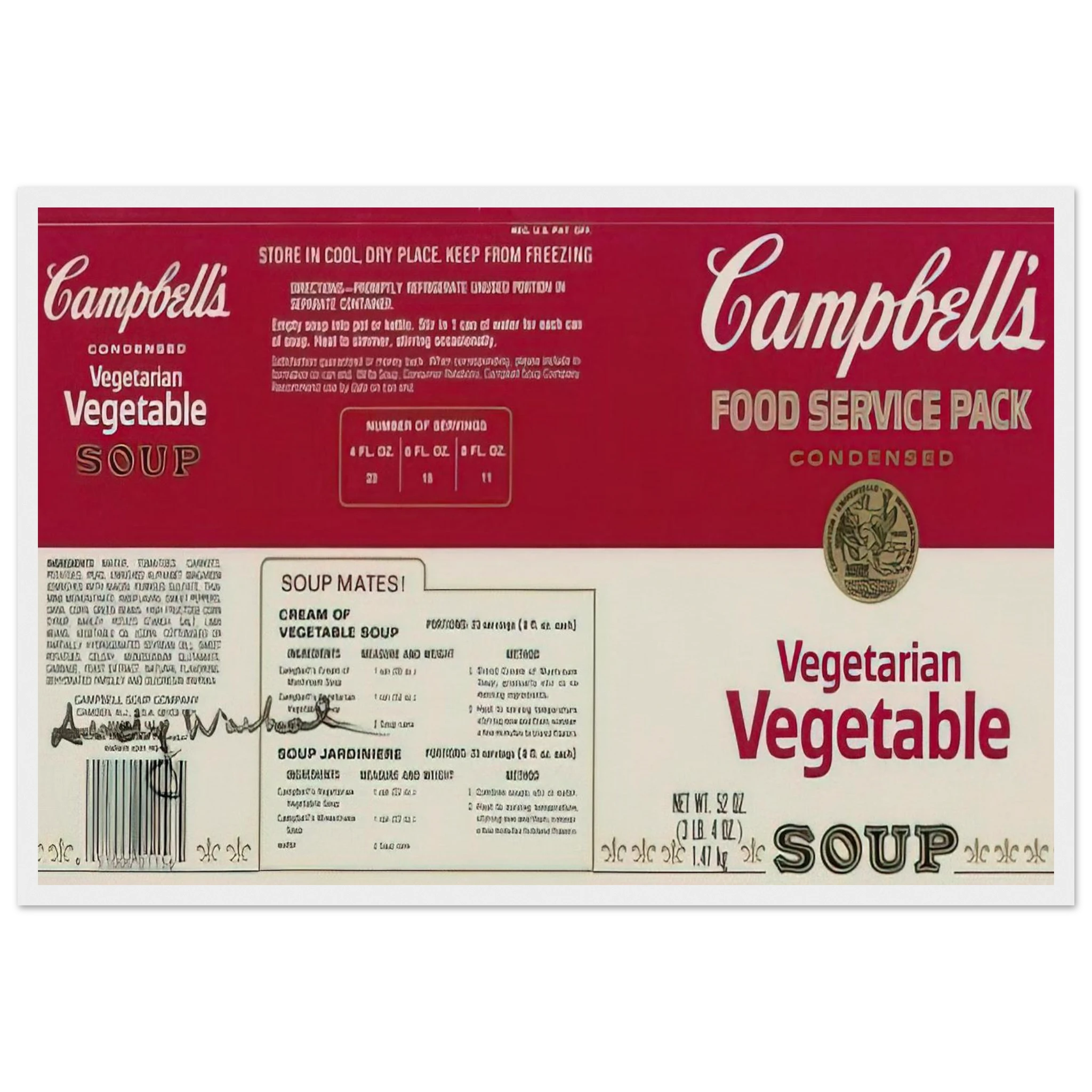 Campbell Soup Company Framed Poster | Andy Warhol Framed Prints Wall Art | Andy Warhol Prints