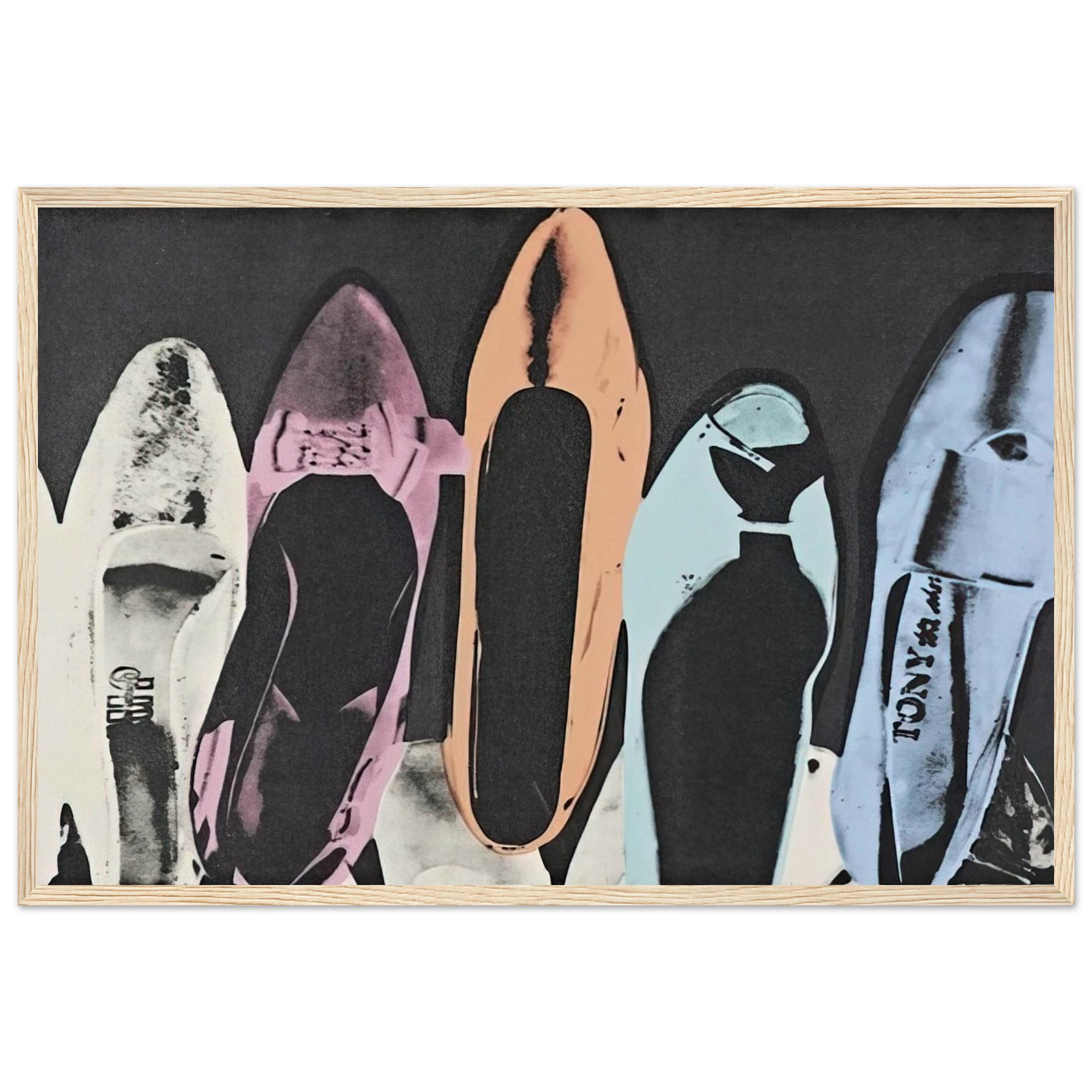 Diamond Dust Shoes Framed Poster | Andy Warhol Framed Prints Wall Art | Andy Warhol Prints