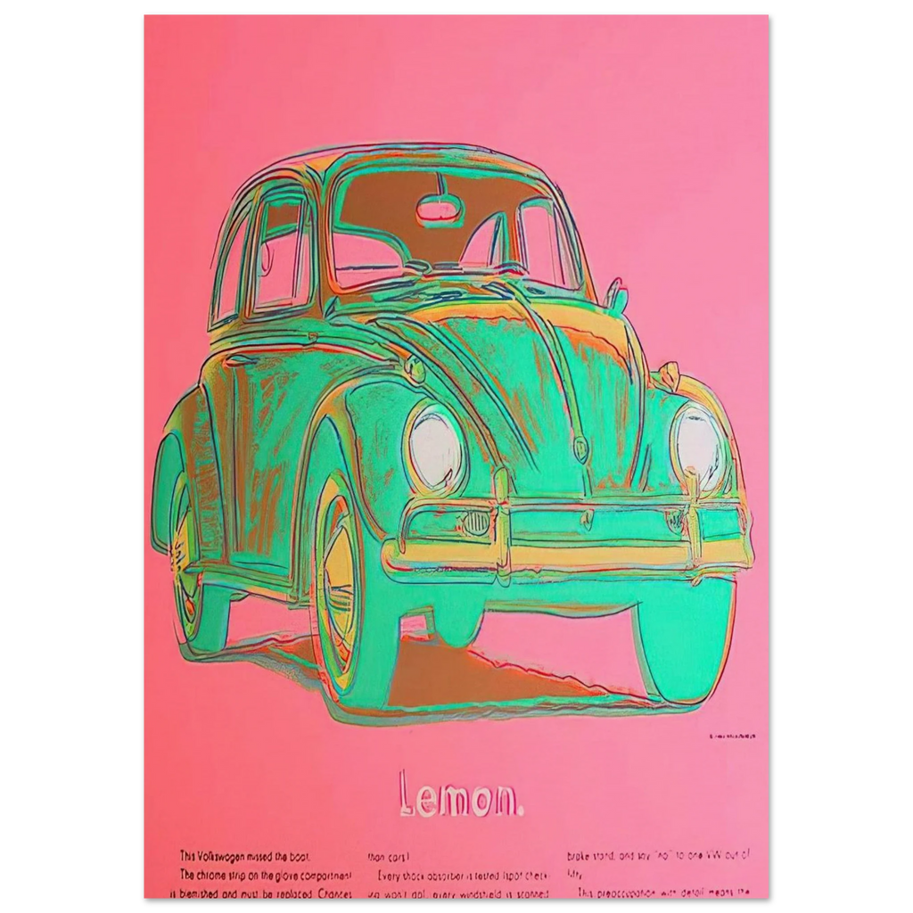 Volkswagen Poster | Andy Warhol Poster | Andy Warhol Prints