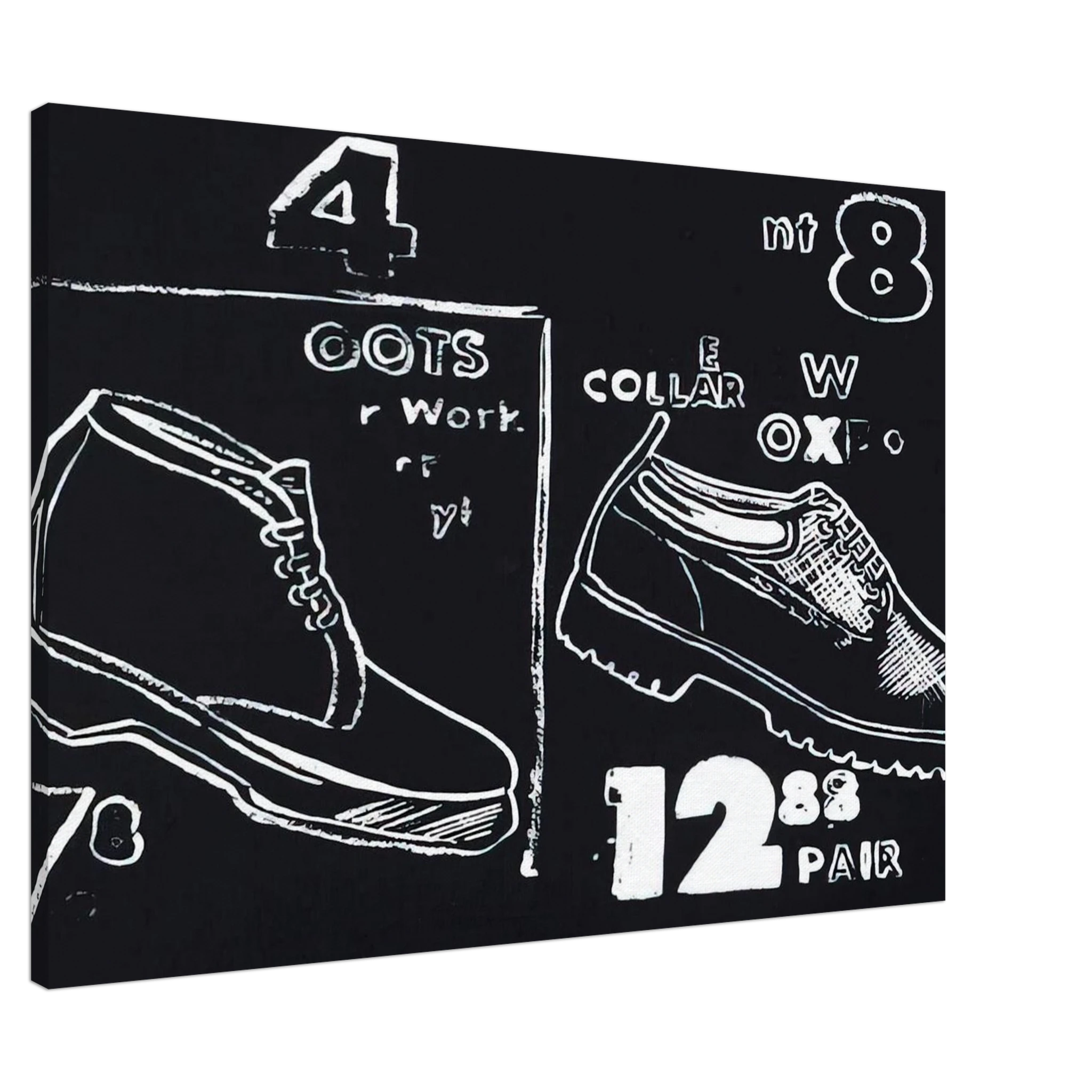 Work Boots Canvas | Andy Warhol Canvas | Andy Warhol Prints