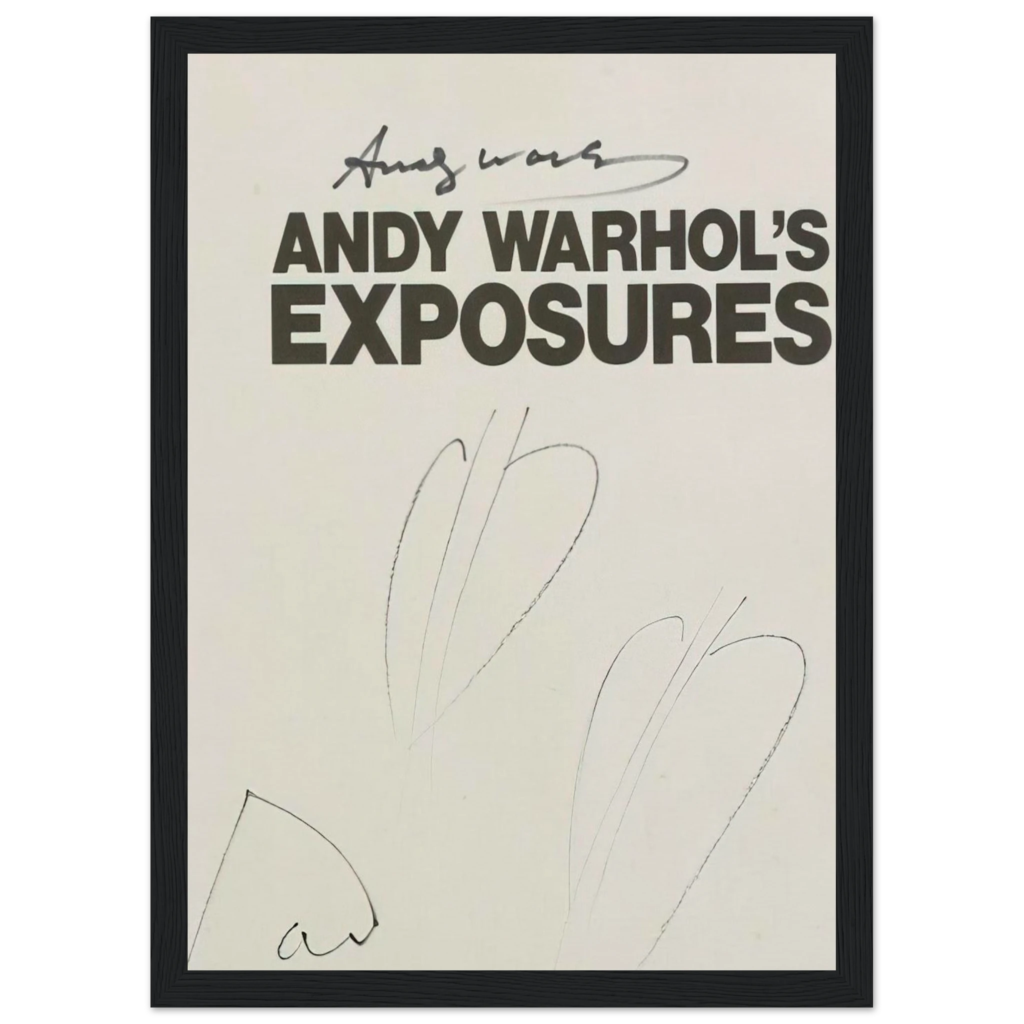 Butterfly Hearths  Andy Warhol's Exposures  Framed Poster | Andy Warhol Framed Prints Wall Art | Andy Warhol Prints