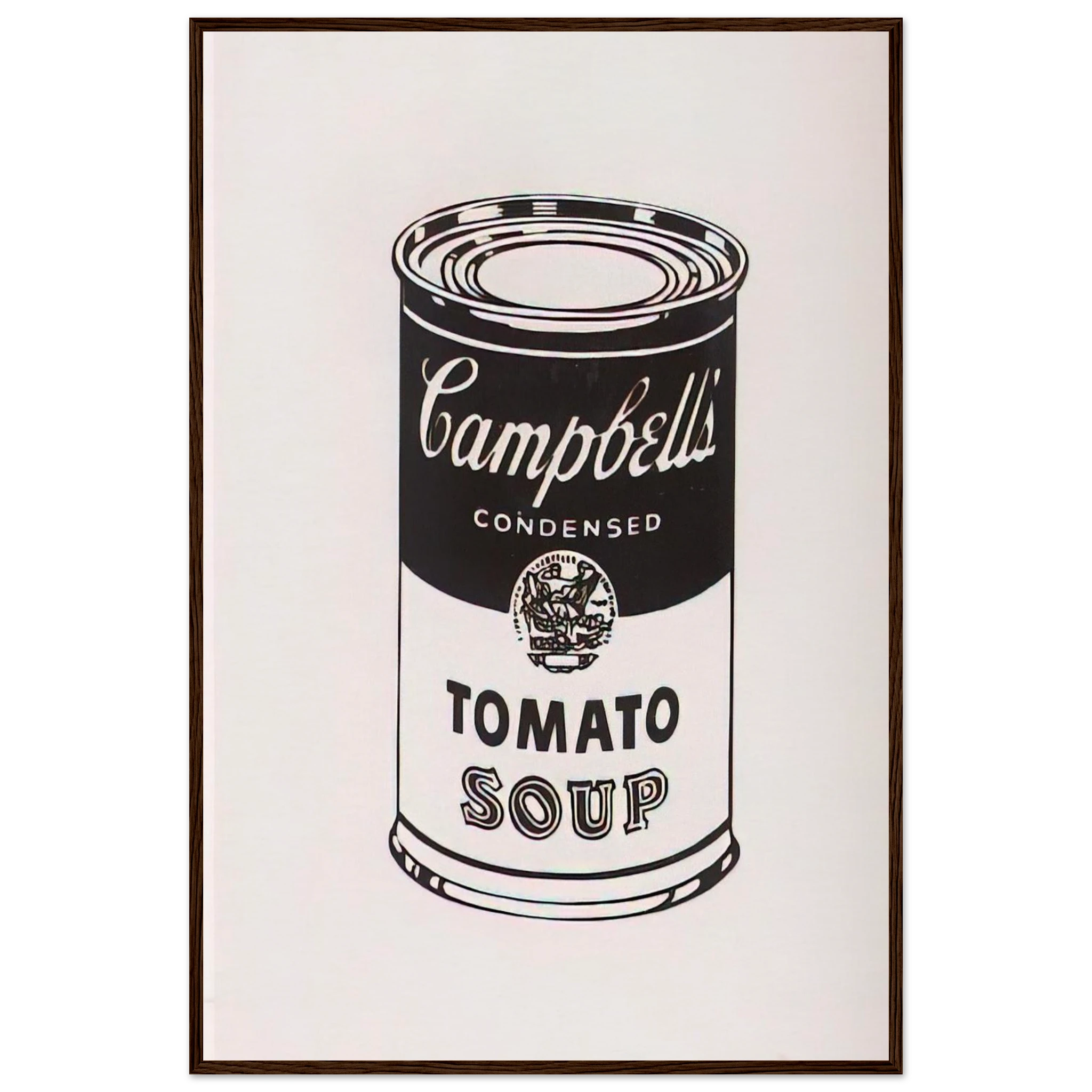 Campbell's Soup Can  Tomato -Retrospective Series Framed Poster | Andy Warhol Framed Prints Wall Art | Andy Warhol Prints