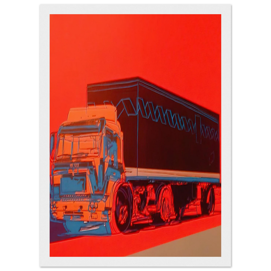 Truck Announcement Framed Poster | Andy Warhol Framed Prints Wall Art | Andy Warhol Prints