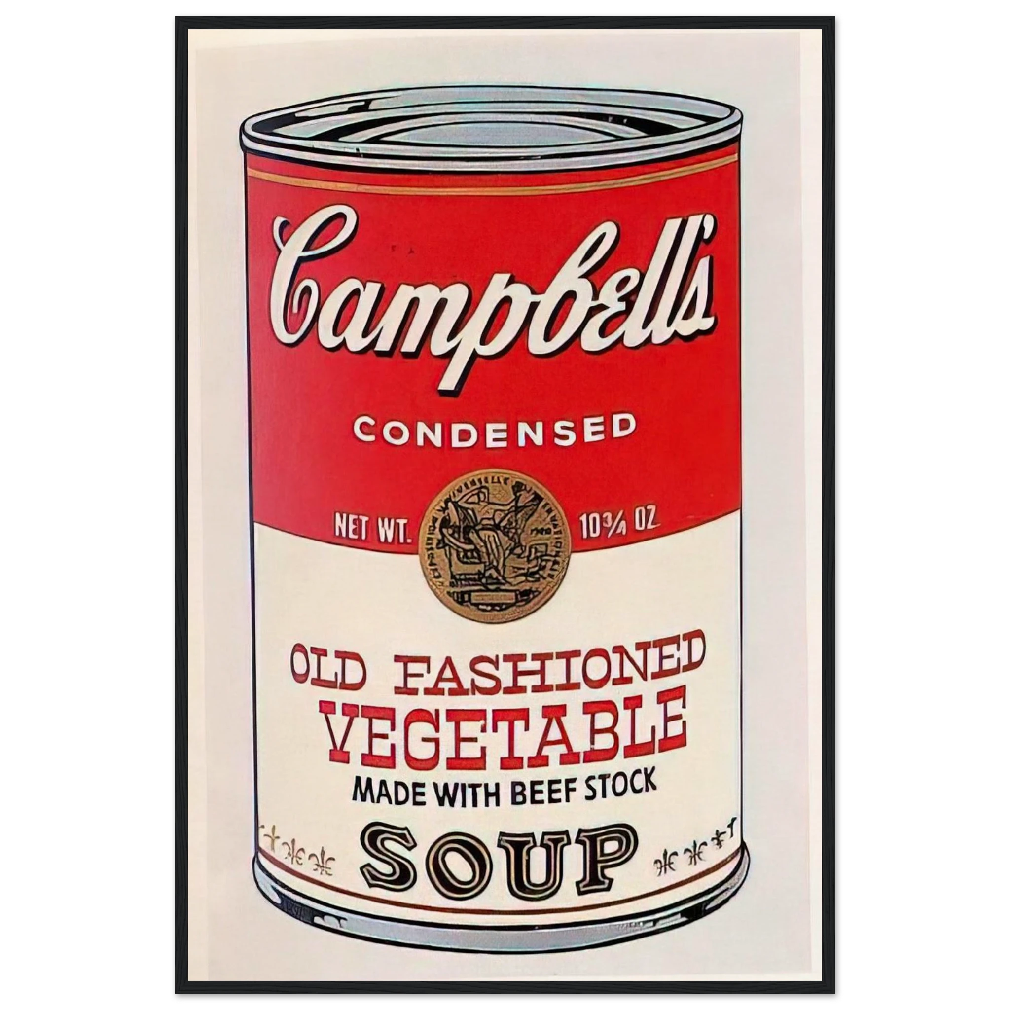 Campbell's Soup Can  Old Fashioned Vegetable  Framed Poster | Andy Warhol Framed Prints Wall Art | Andy Warhol Prints