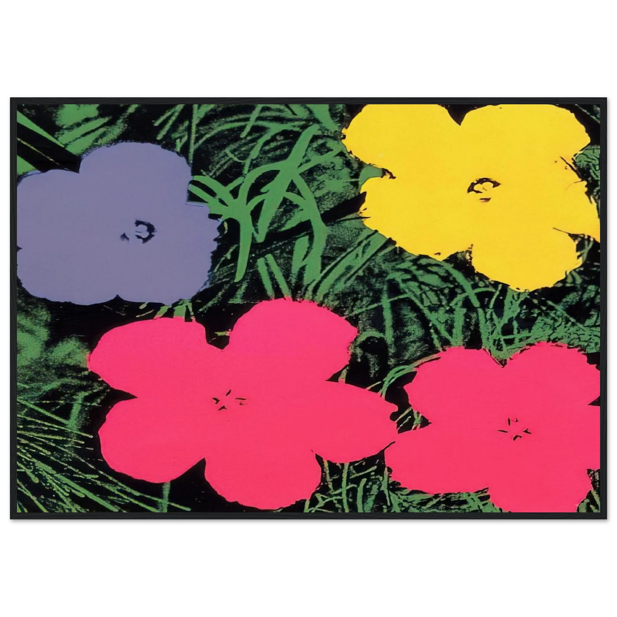 Flowers Framed Poster | Andy Warhol Framed Prints Wall Art | Andy Warhol Prints