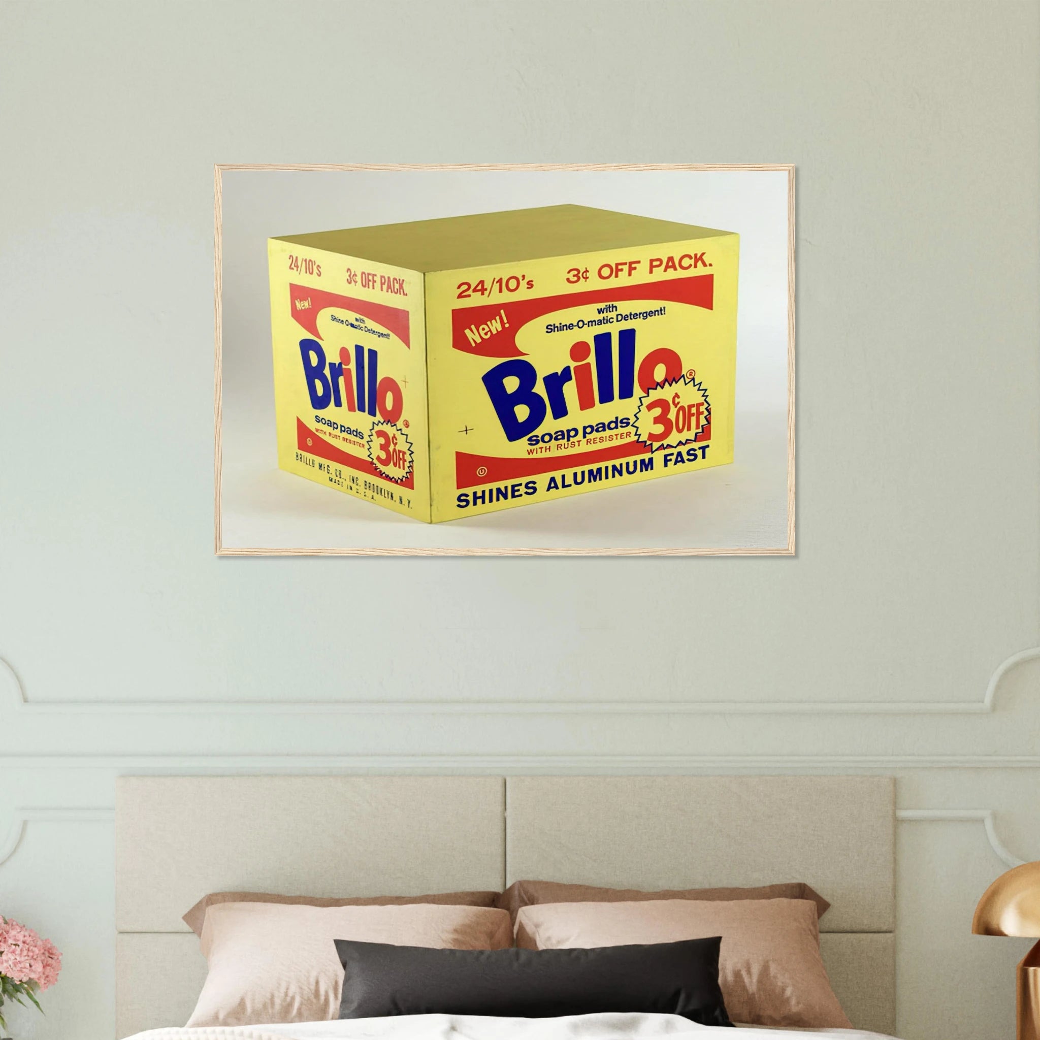 Brillo Box  3c Off  Framed Poster | Andy Warhol Framed Prints Wall Art | Andy Warhol Prints