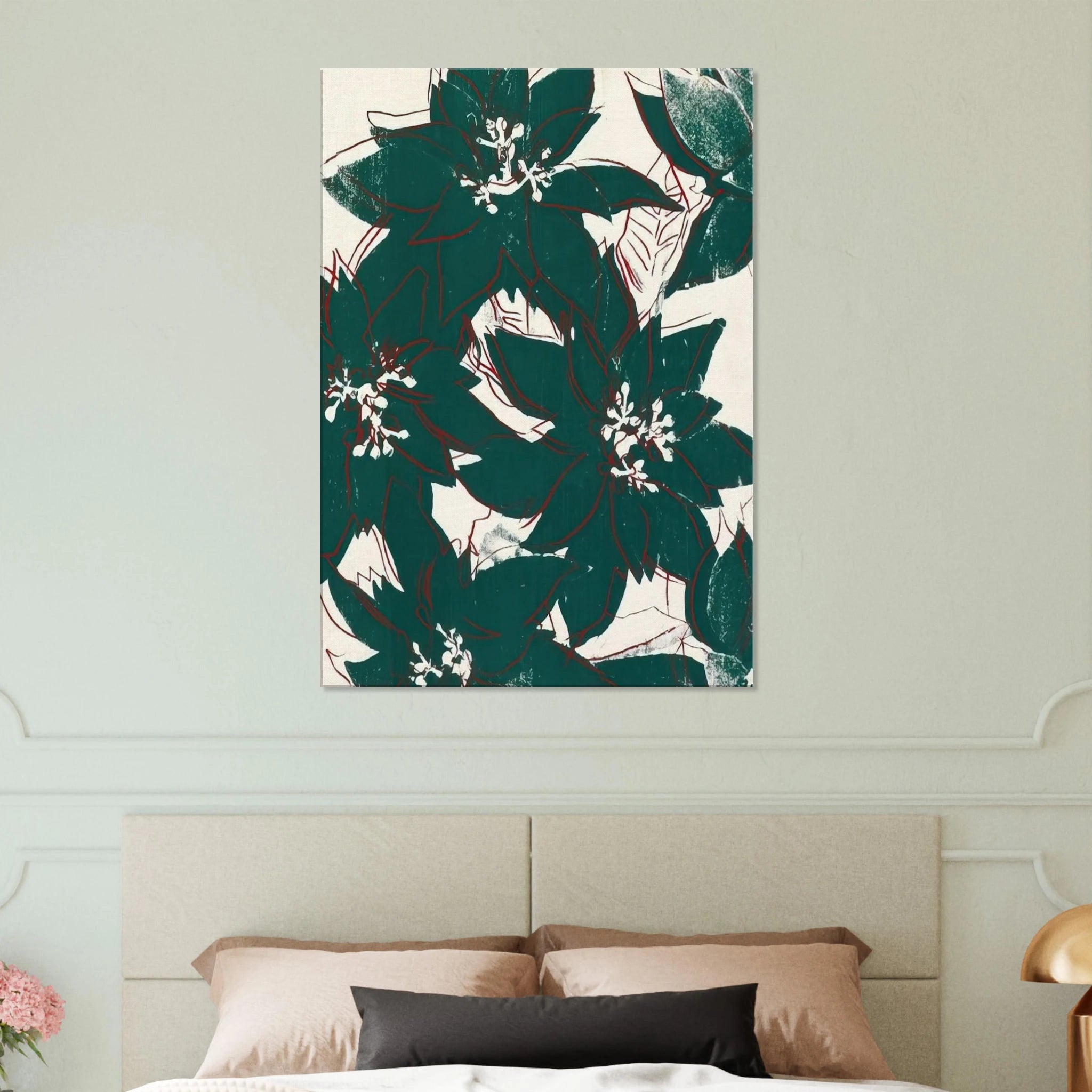 Poinsetta Canvas | Andy Warhol Canvas | Andy Warhol Prints