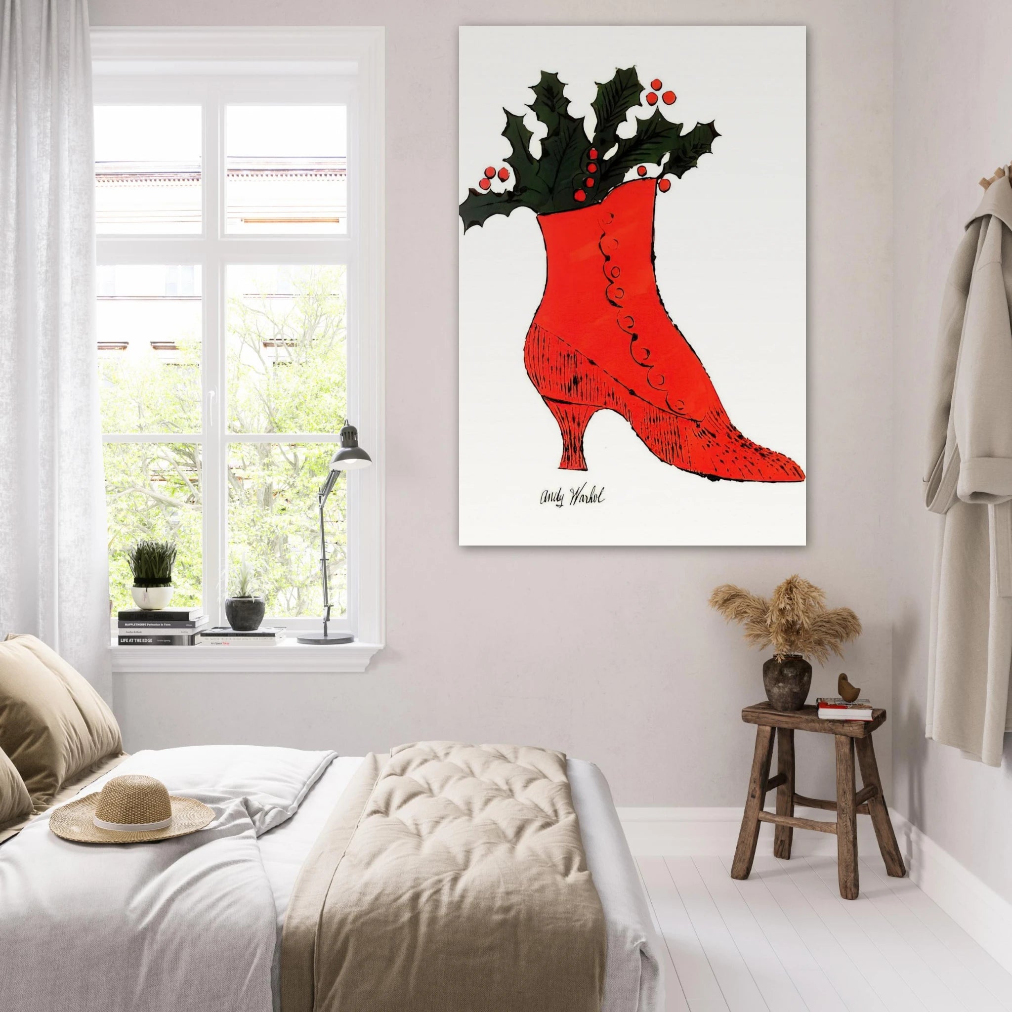 Untitled  red Boot Wit Holly  Poster | Andy Warhol Poster | Andy Warhol Prints