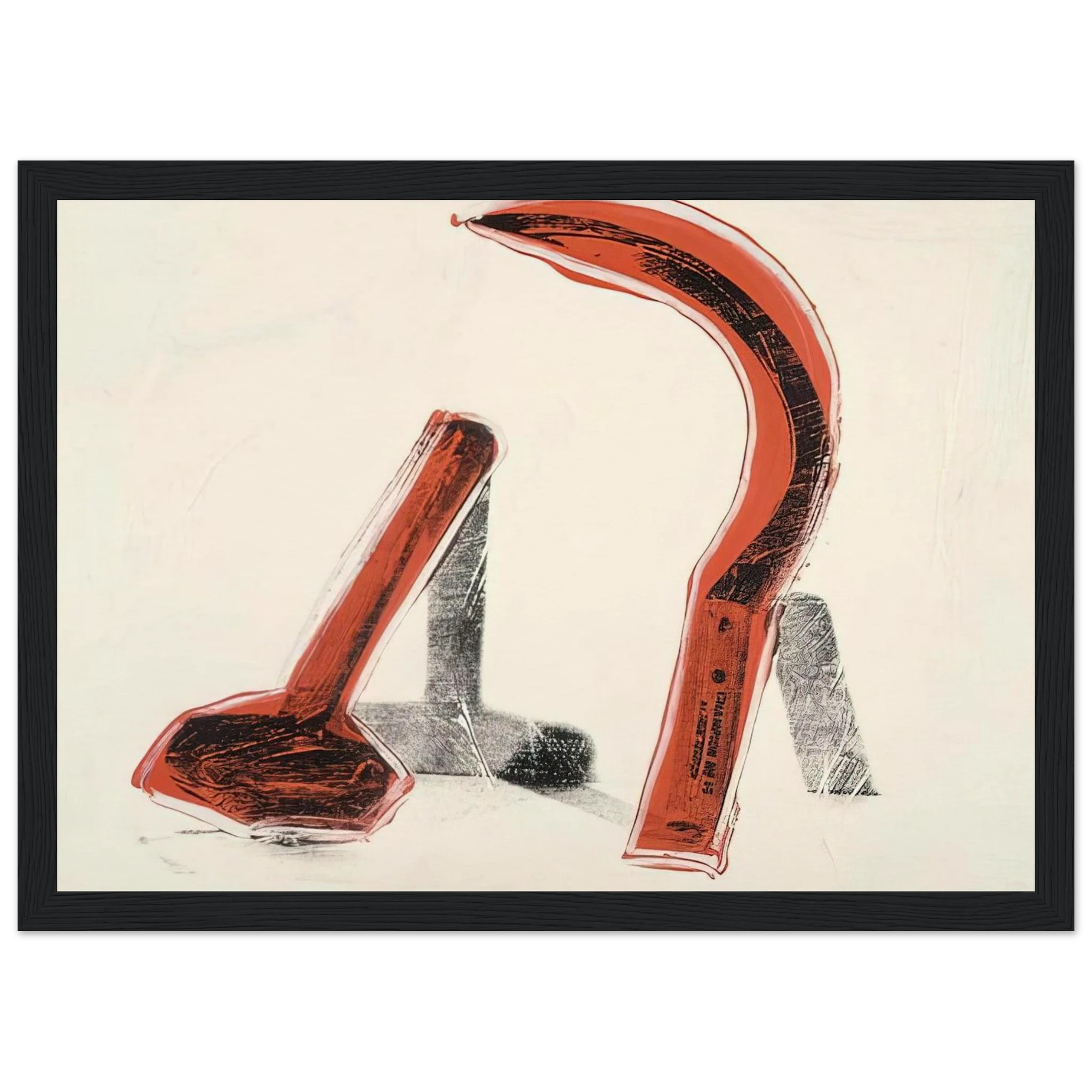 Hammer and Sickle Framed Poster | Andy Warhol Framed Prints Wall Art | Andy Warhol Prints