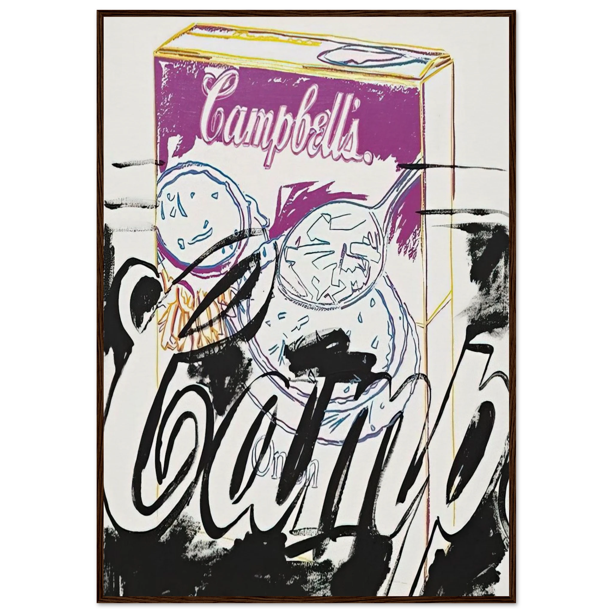Campell's Onion Soup Box Framed Poster | Andy Warhol Framed Prints Wall Art | Andy Warhol Prints
