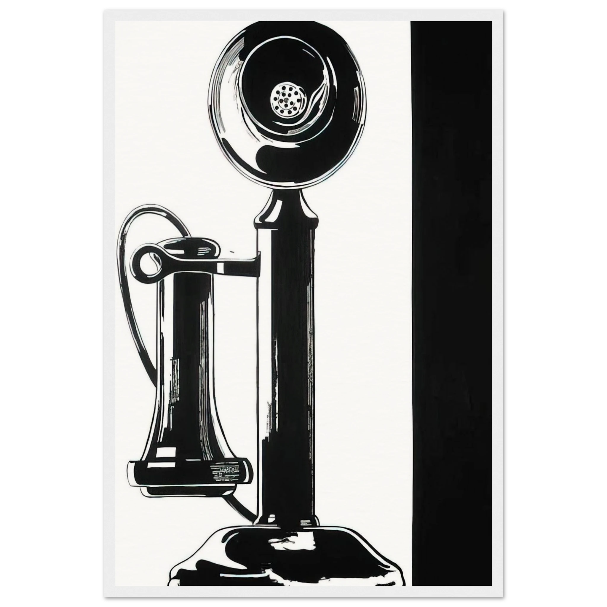 Telephone Framed Poster | Andy Warhol Framed Prints Wall Art | Andy Warhol Prints