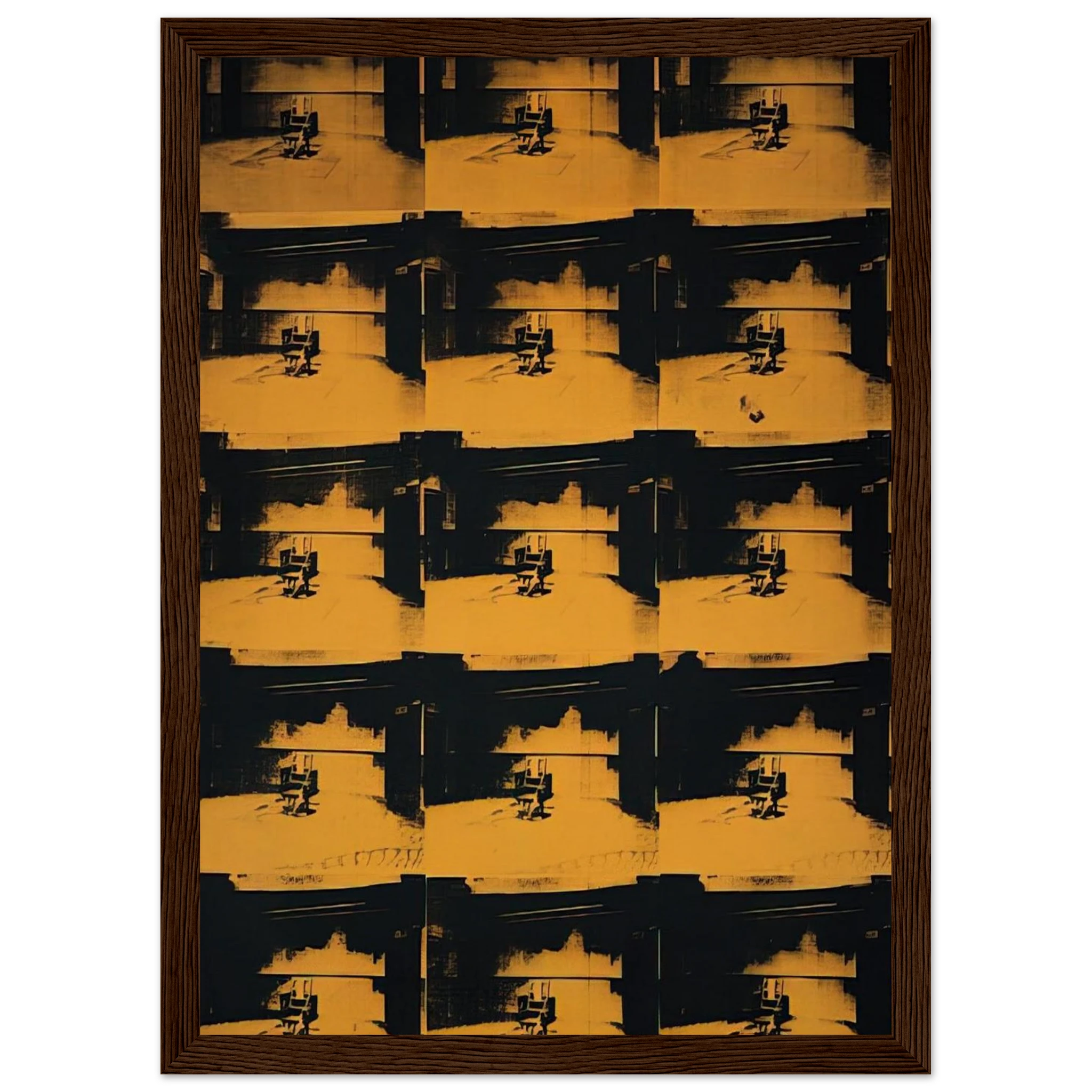 Orange Disaster Framed Poster | Andy Warhol Framed Prints Wall Art | Andy Warhol Prints