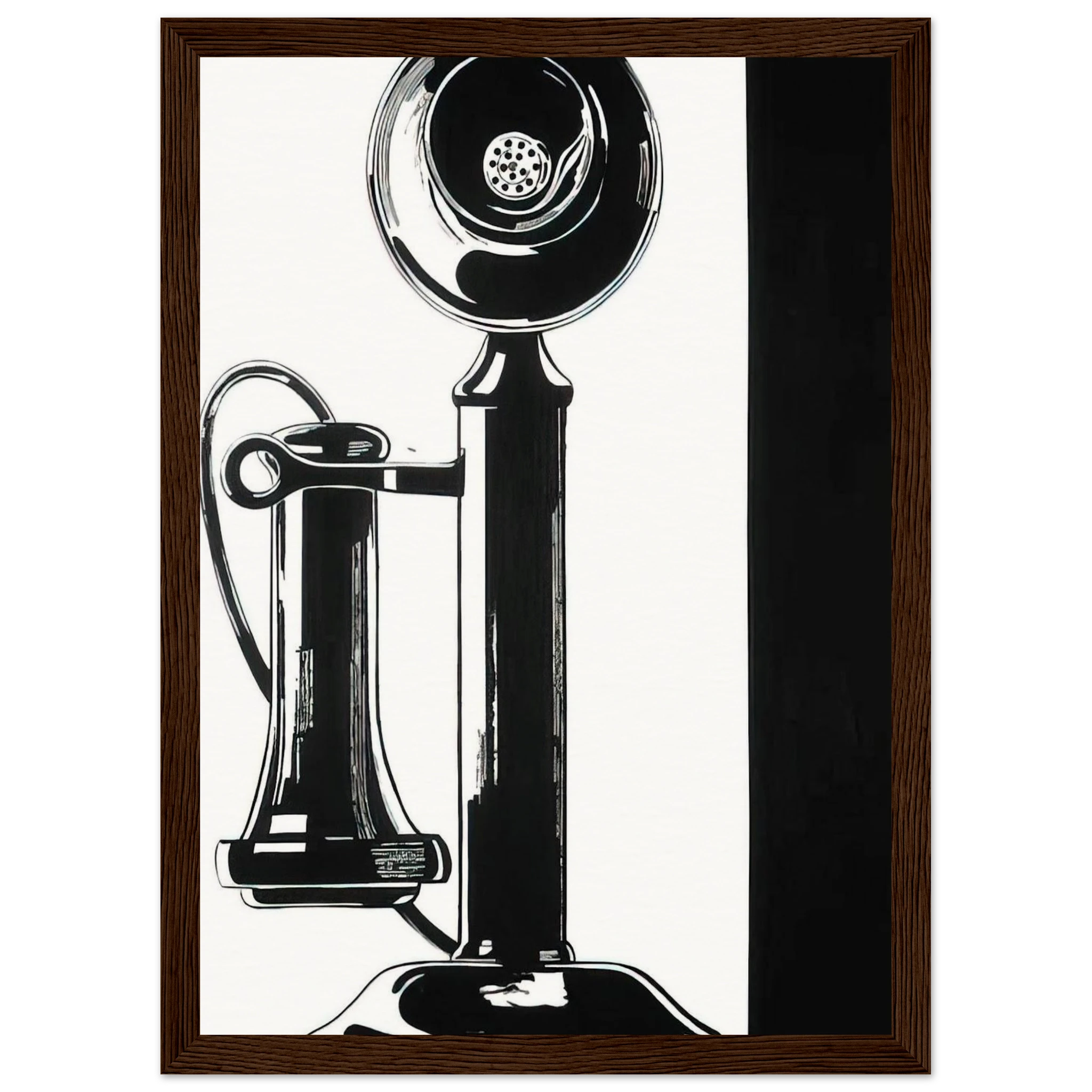 Telephone Framed Poster | Andy Warhol Framed Prints Wall Art | Andy Warhol Prints