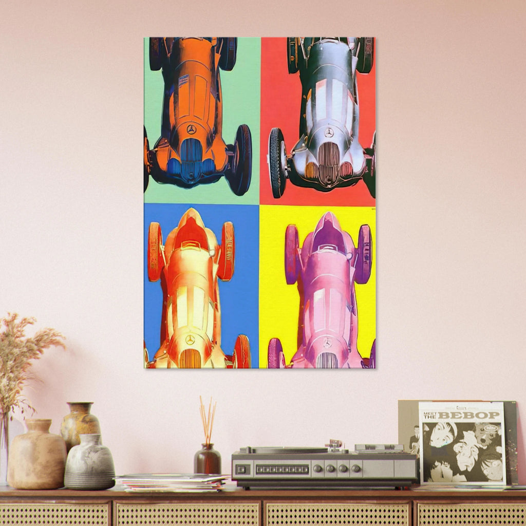 Benz Racing Car Canvas | Andy Warhol Canvas | Andy Warhol Prints