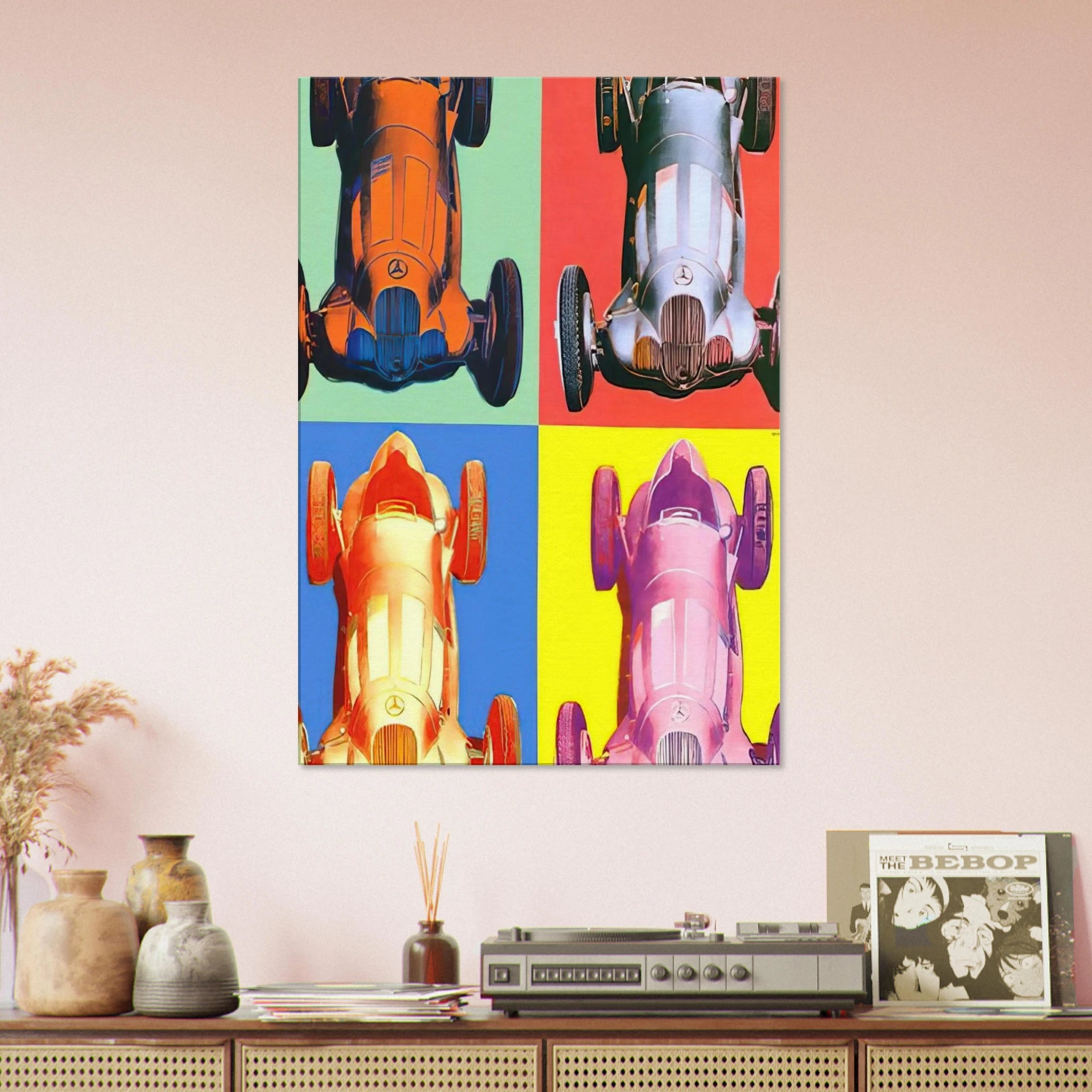 Benz Racing Car Canvas | Andy Warhol Canvas | Andy Warhol Prints