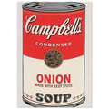 Campbell's Soup Can  onion  Poster | Andy Warhol Poster | Andy Warhol Prints