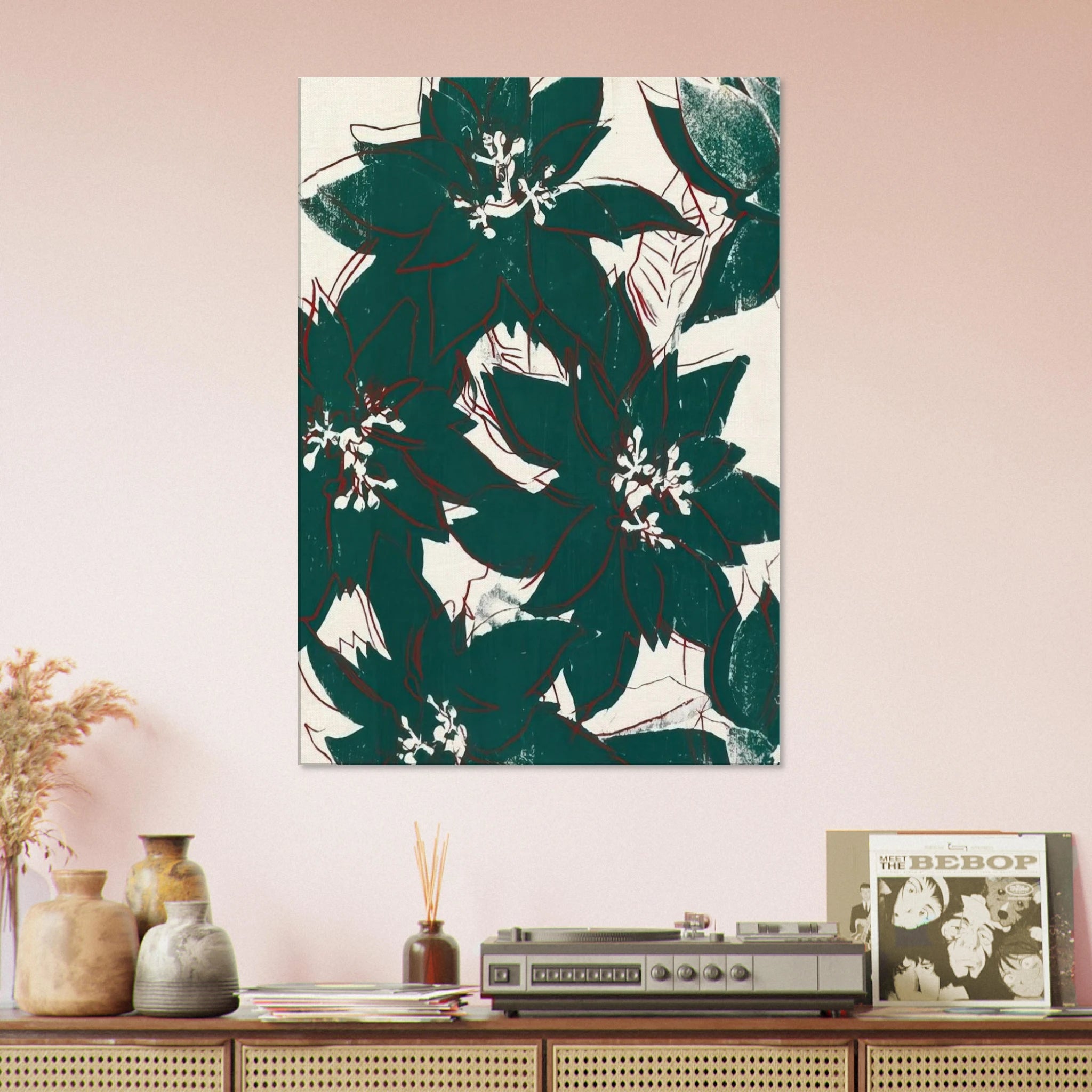 Poinsetta Canvas | Andy Warhol Canvas | Andy Warhol Prints