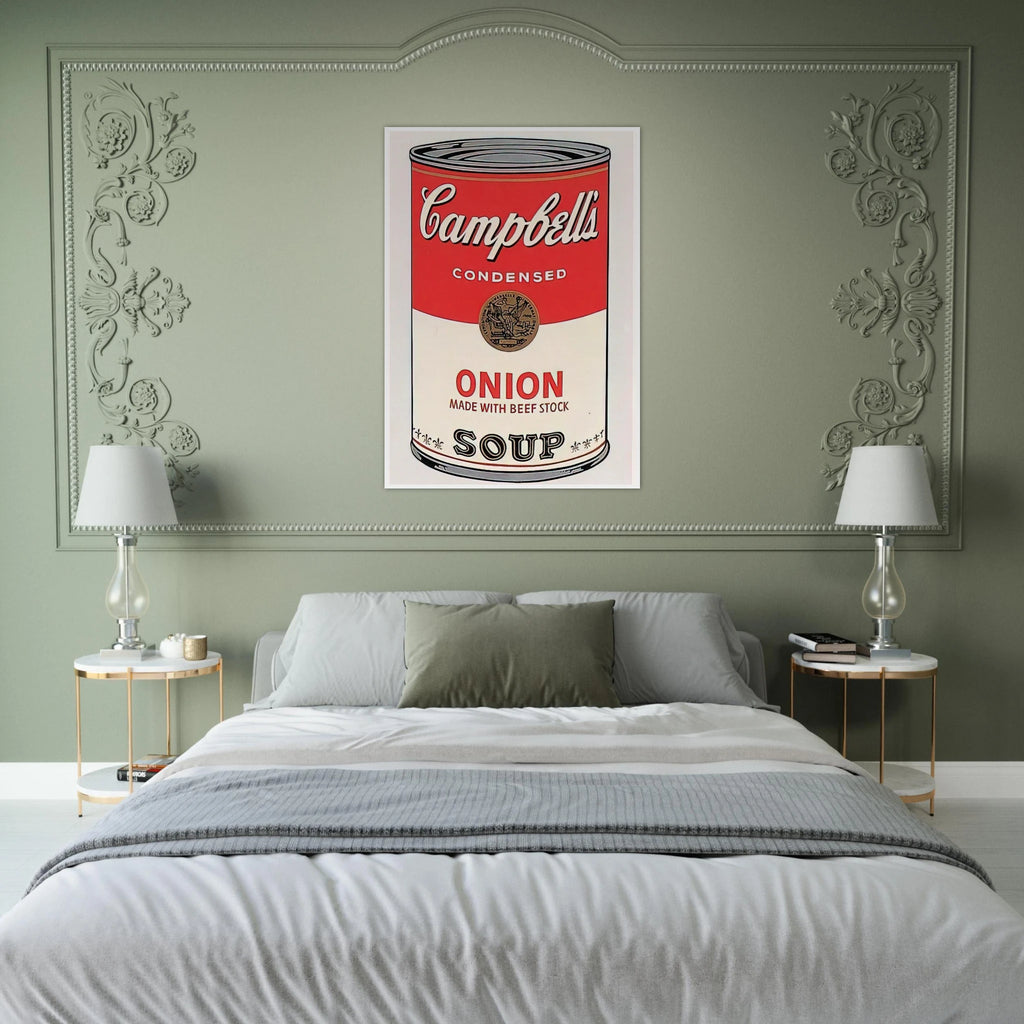 Campbell's Soup Can  onion  Framed Poster | Andy Warhol Framed Prints Wall Art | Andy Warhol Prints