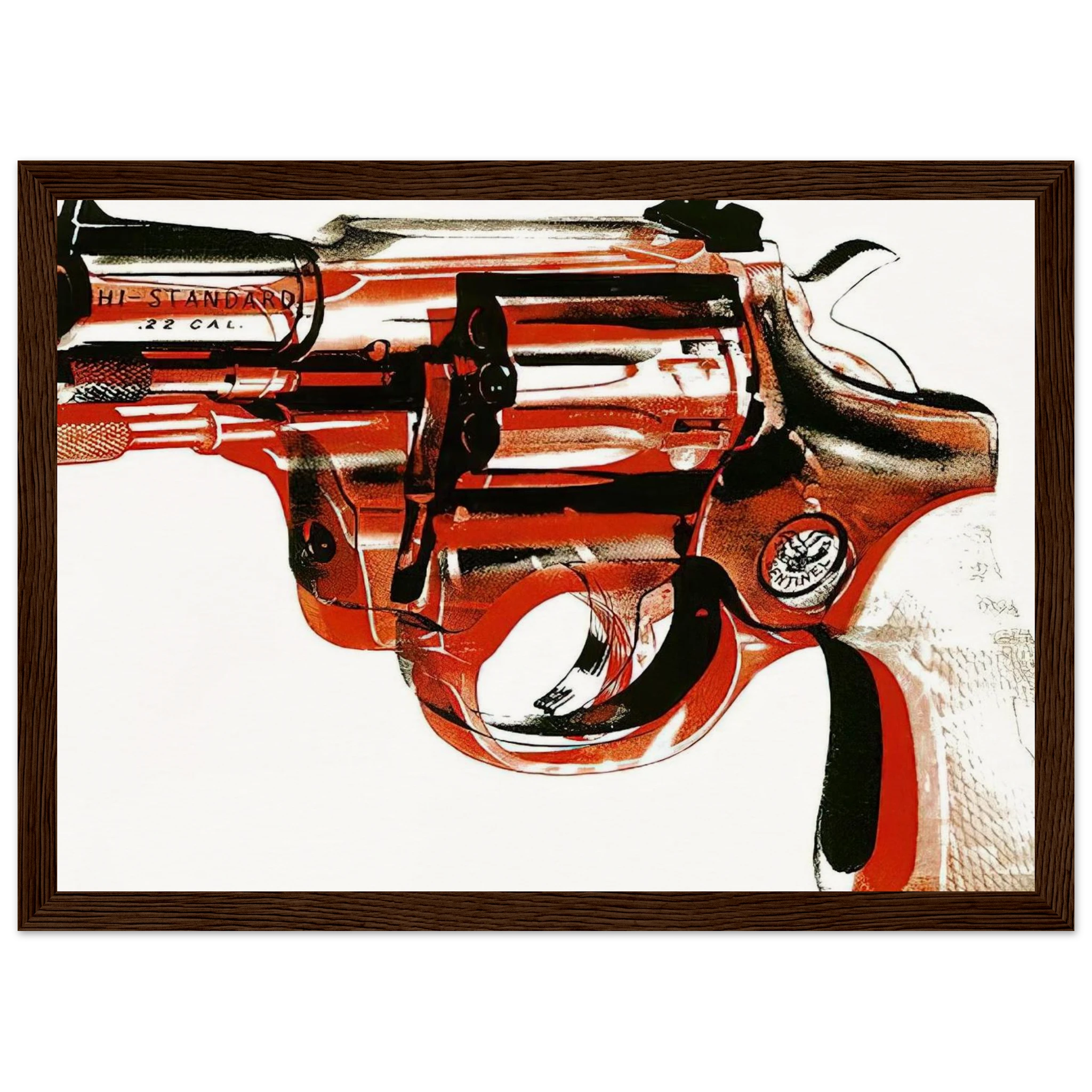 Gun Framed Poster | Andy Warhol Framed Prints Wall Art | Andy Warhol Prints