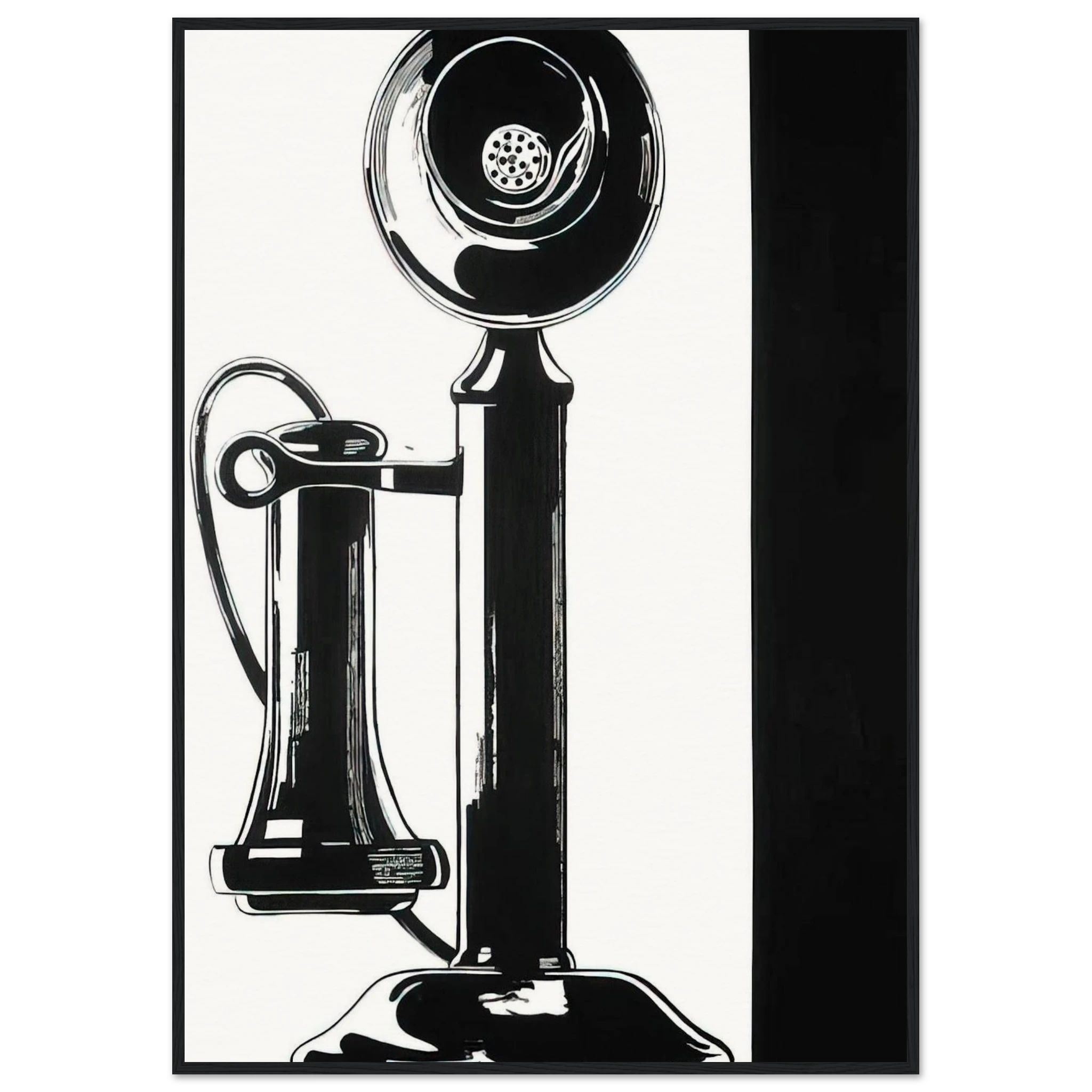 Telephone Framed Poster | Andy Warhol Framed Prints Wall Art | Andy Warhol Prints