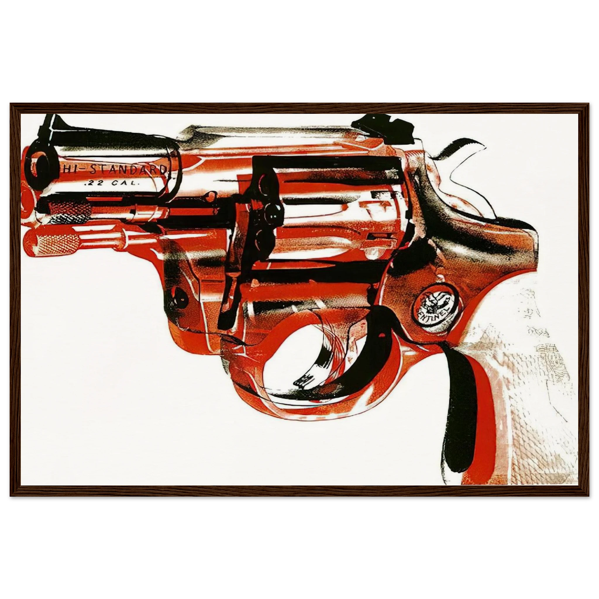 Gun Framed Poster | Andy Warhol Framed Prints Wall Art | Andy Warhol Prints