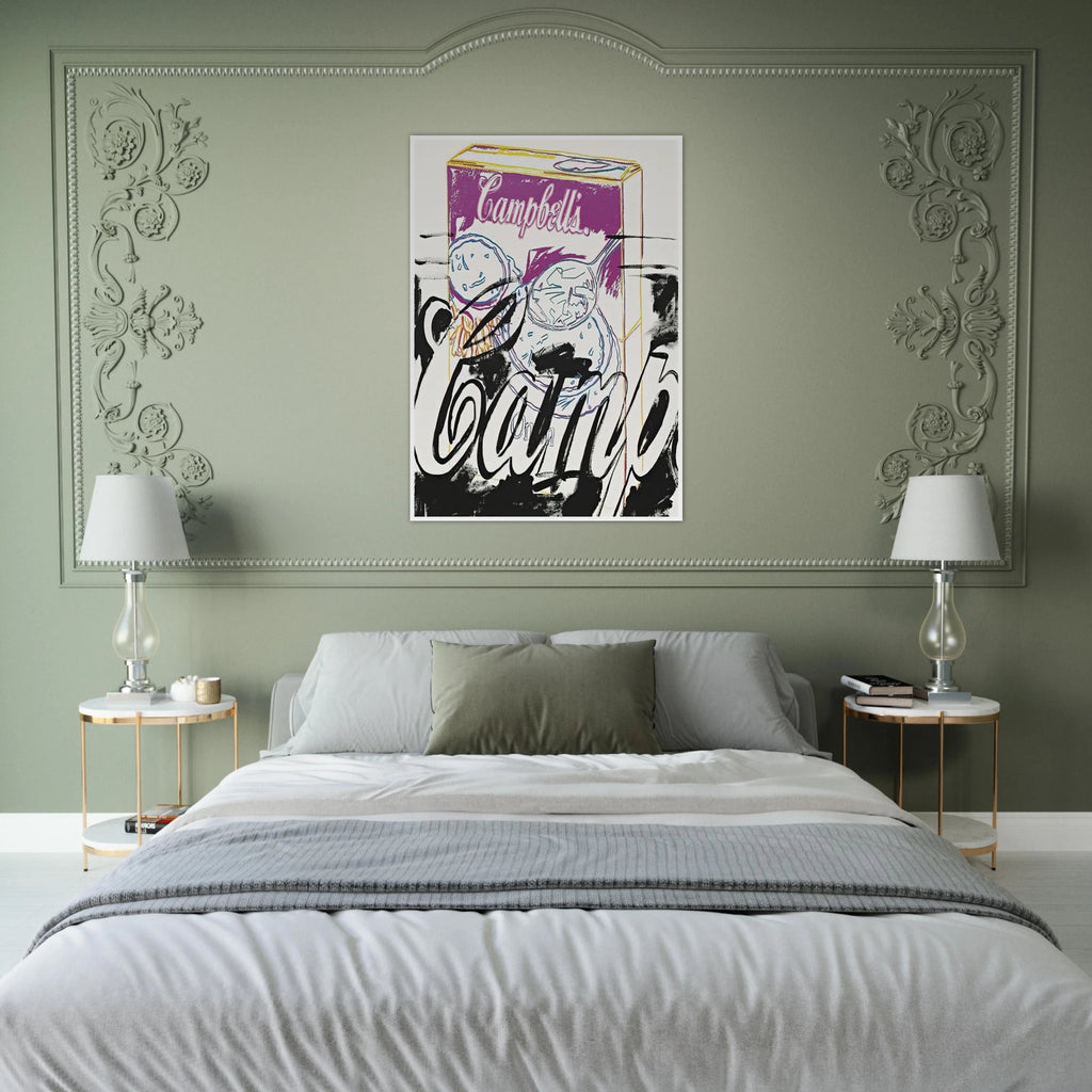 Campell's Onion Soup Box Framed Poster | Andy Warhol Framed Prints Wall Art | Andy Warhol Prints