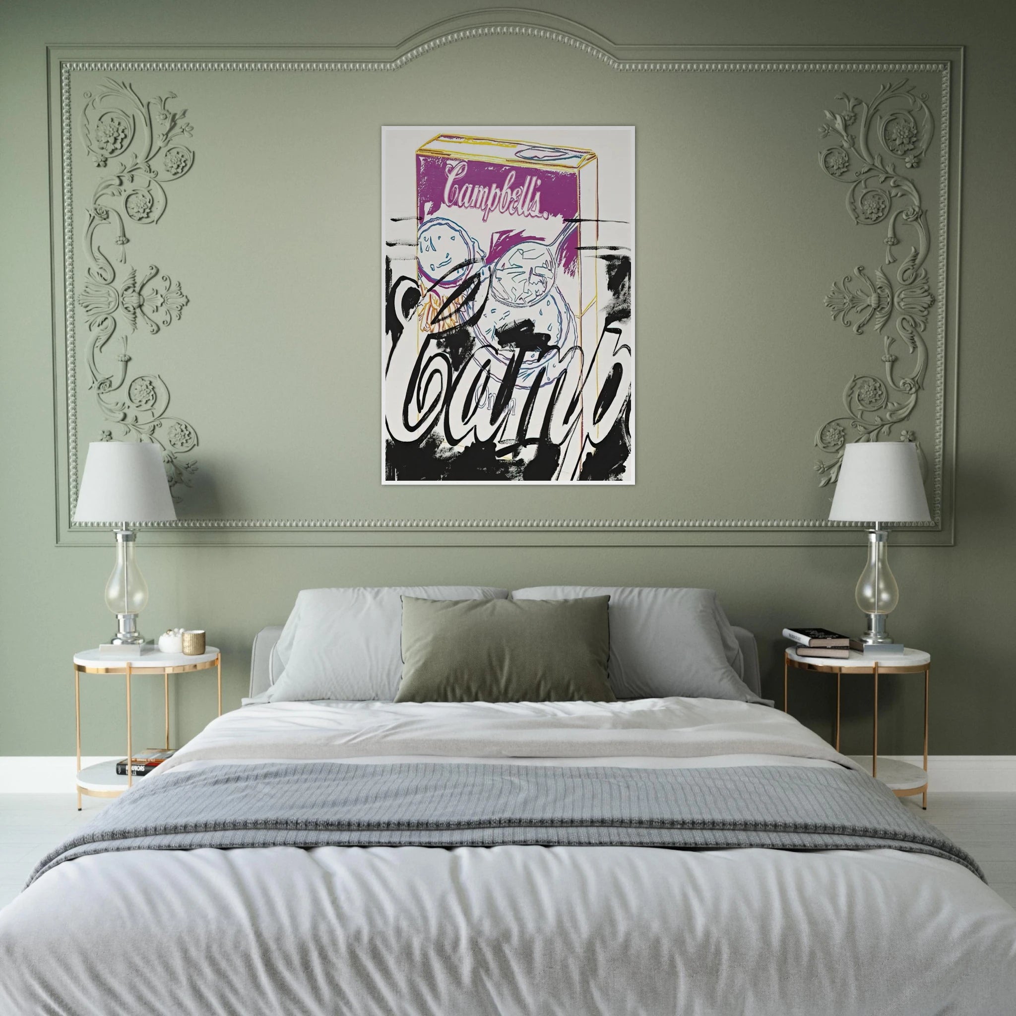Campell's Onion Soup Box Framed Poster | Andy Warhol Framed Prints Wall Art | Andy Warhol Prints