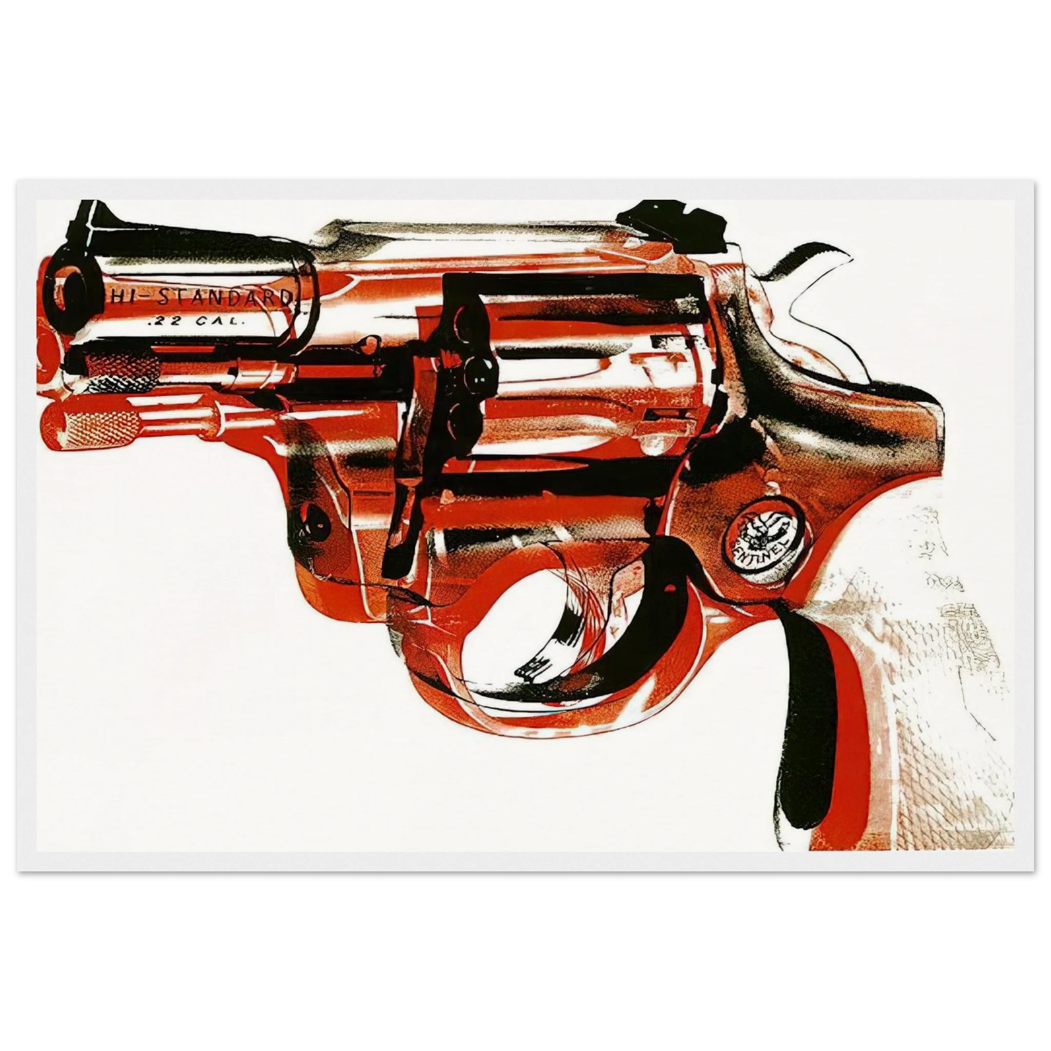 Gun Framed Poster | Andy Warhol Framed Prints Wall Art | Andy Warhol Prints