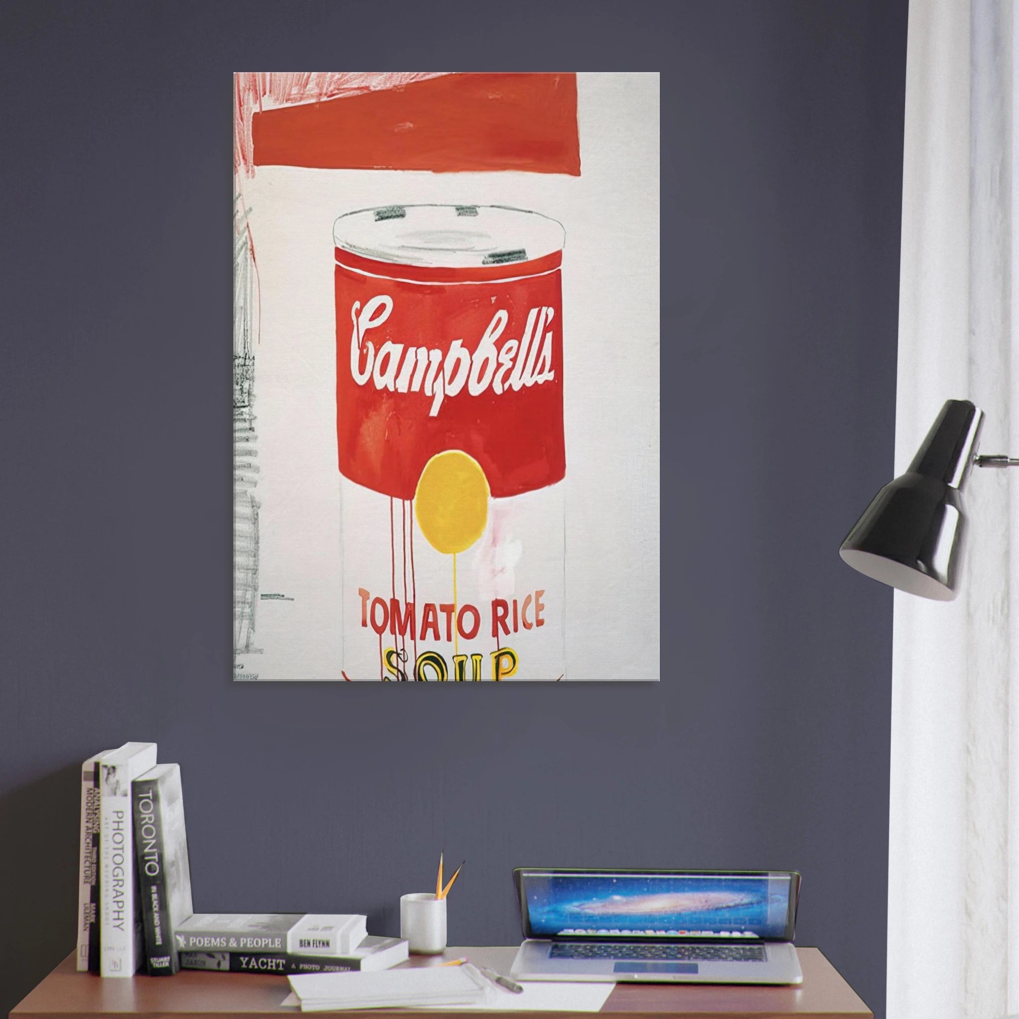 Campbell's Soup Can  Tomato Rice  Canvas | Andy Warhol Canvas | Andy Warhol Prints