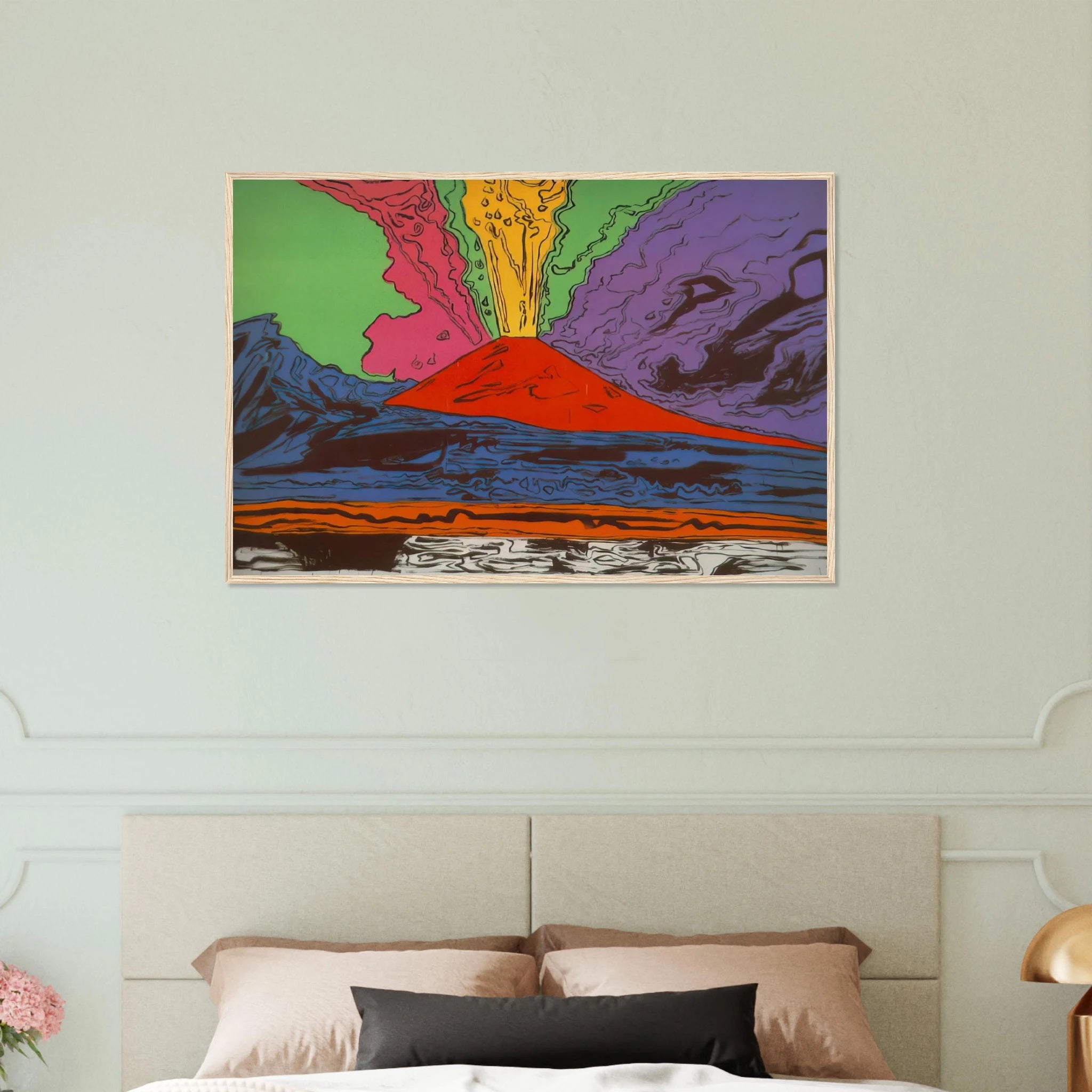 Vesuvius Framed Poster | Andy Warhol Framed Prints Wall Art | Andy Warhol Prints